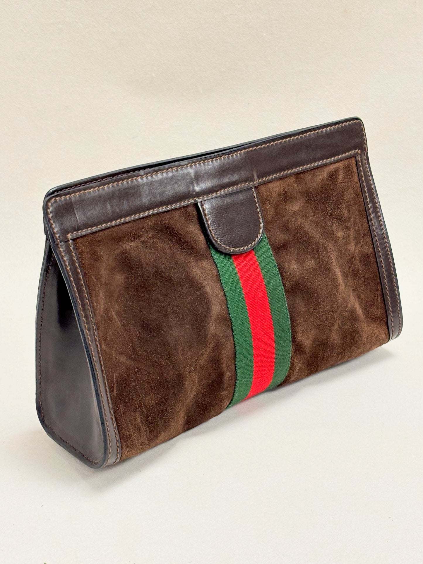 GUCCI Pochette Trousse en Cuir