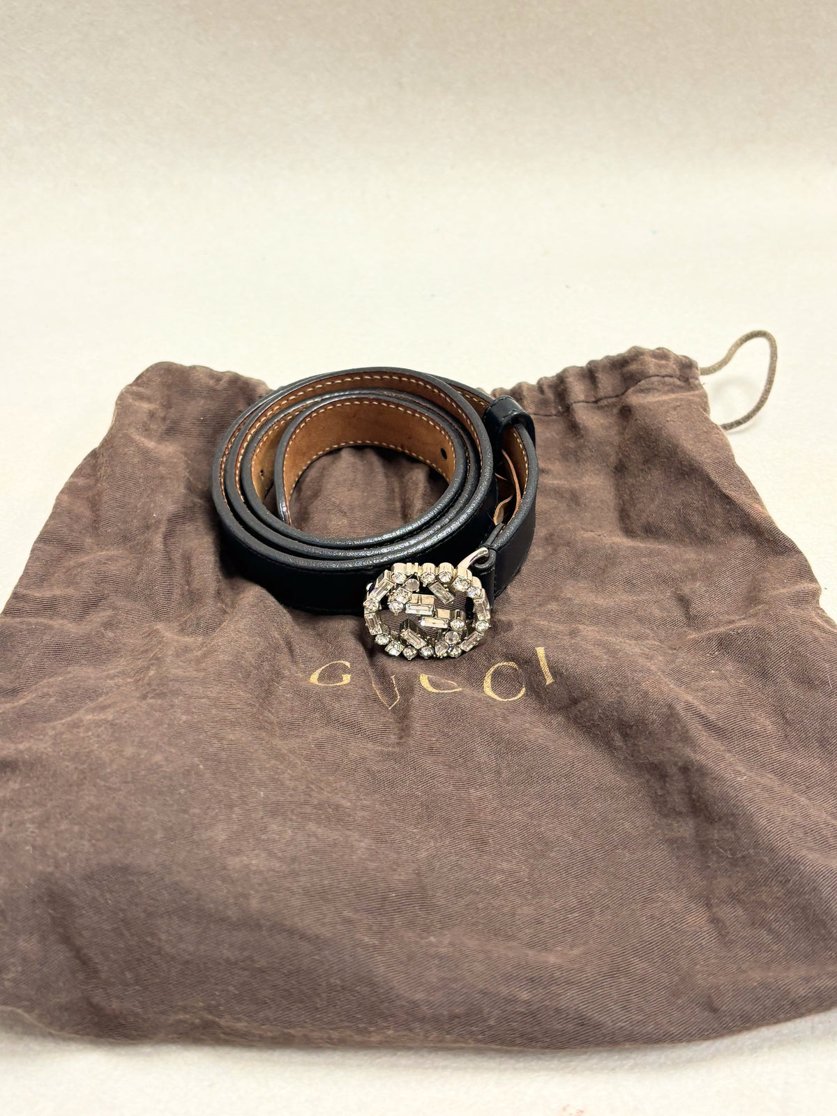 GUCCI Ceinture GG Strass
