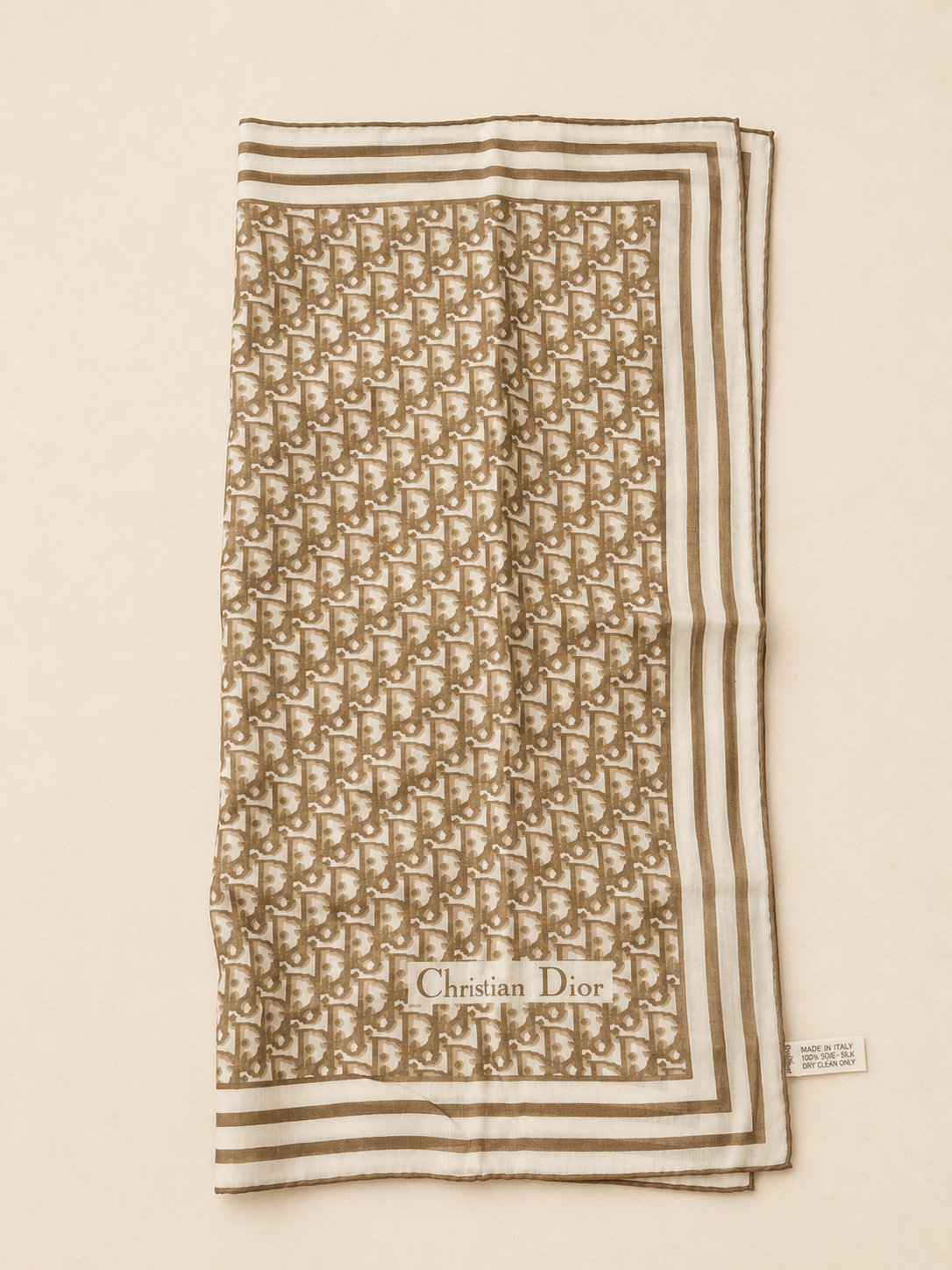 DIOR Foulard Carré Oblique en coton