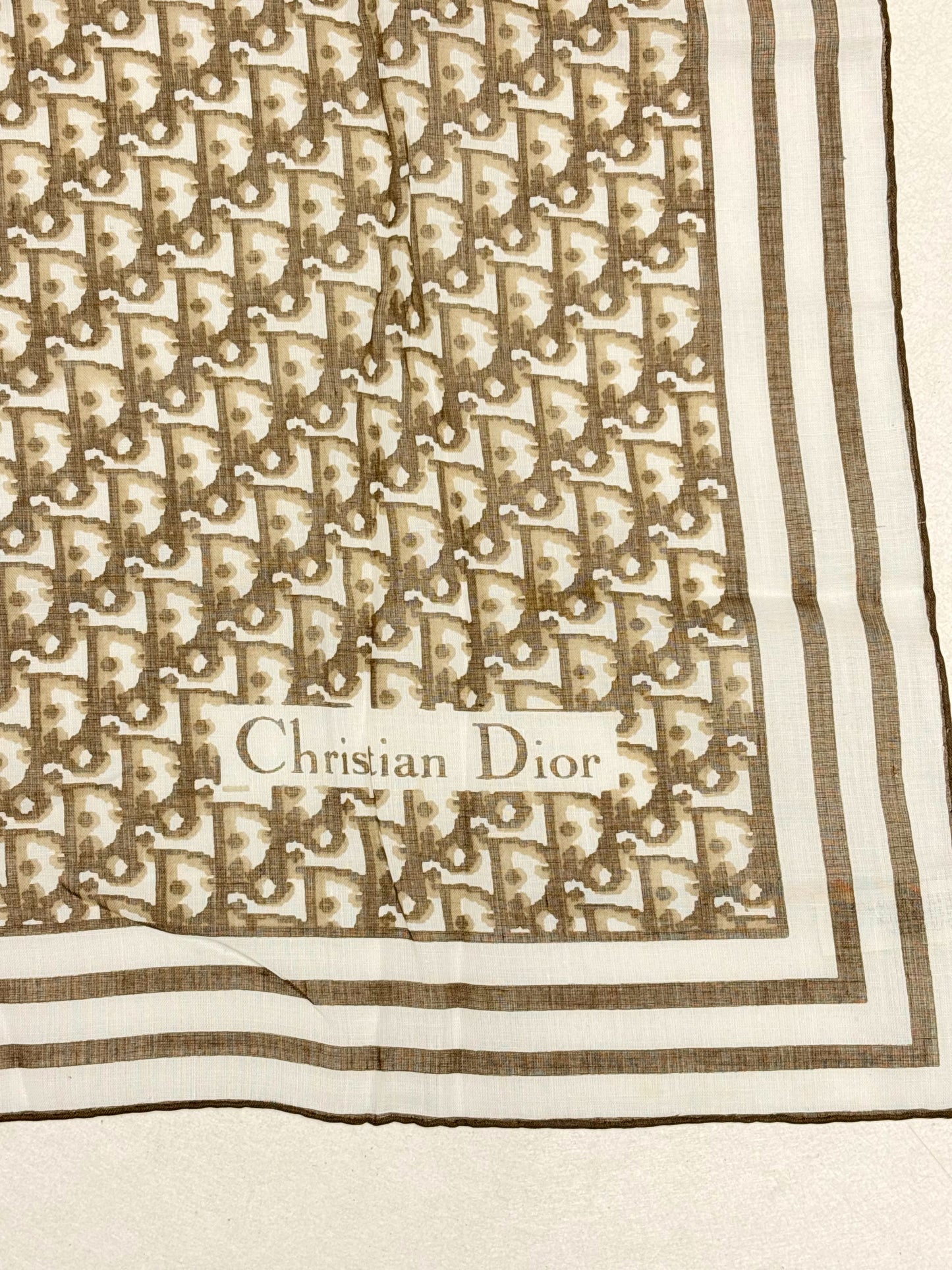 DIOR Foulard Carré Oblique en coton