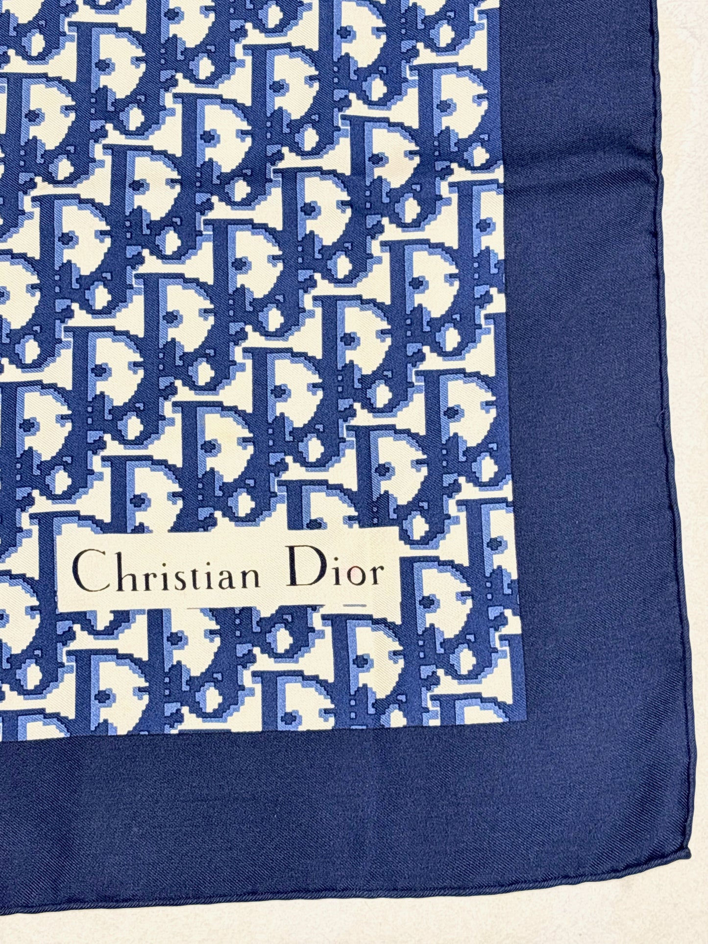 DIOR Foulard Carré Oblique en soie