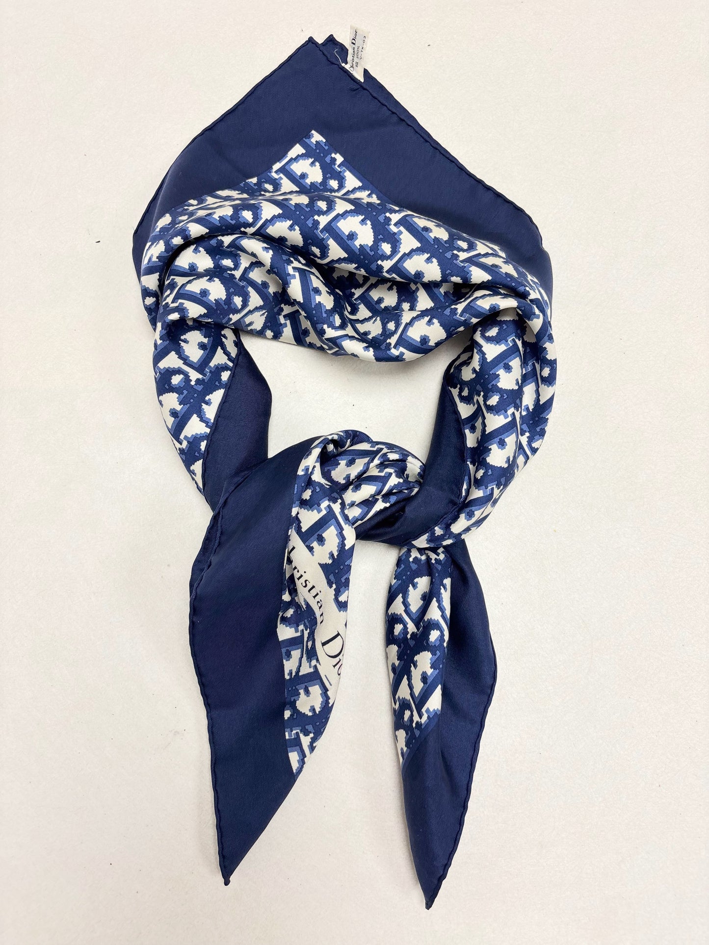 DIOR Foulard Carré Oblique en soie