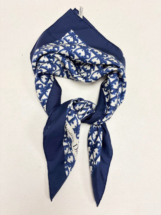 DIOR Foulard Carré Oblique en soie