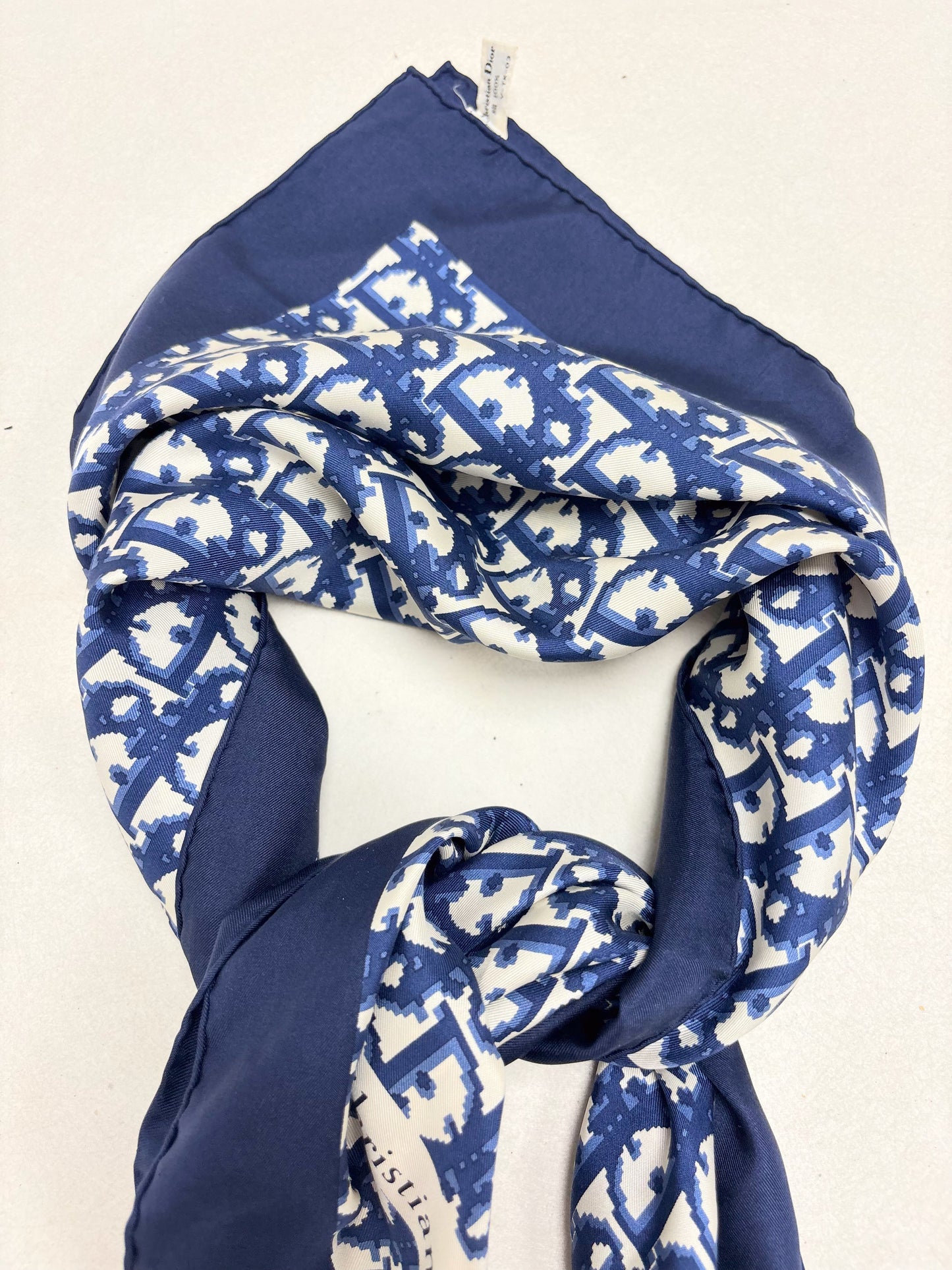 DIOR Foulard Carré Oblique en soie