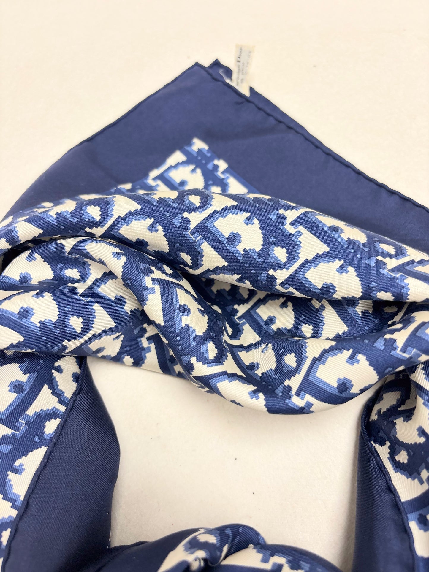 DIOR Foulard Carré Oblique en soie