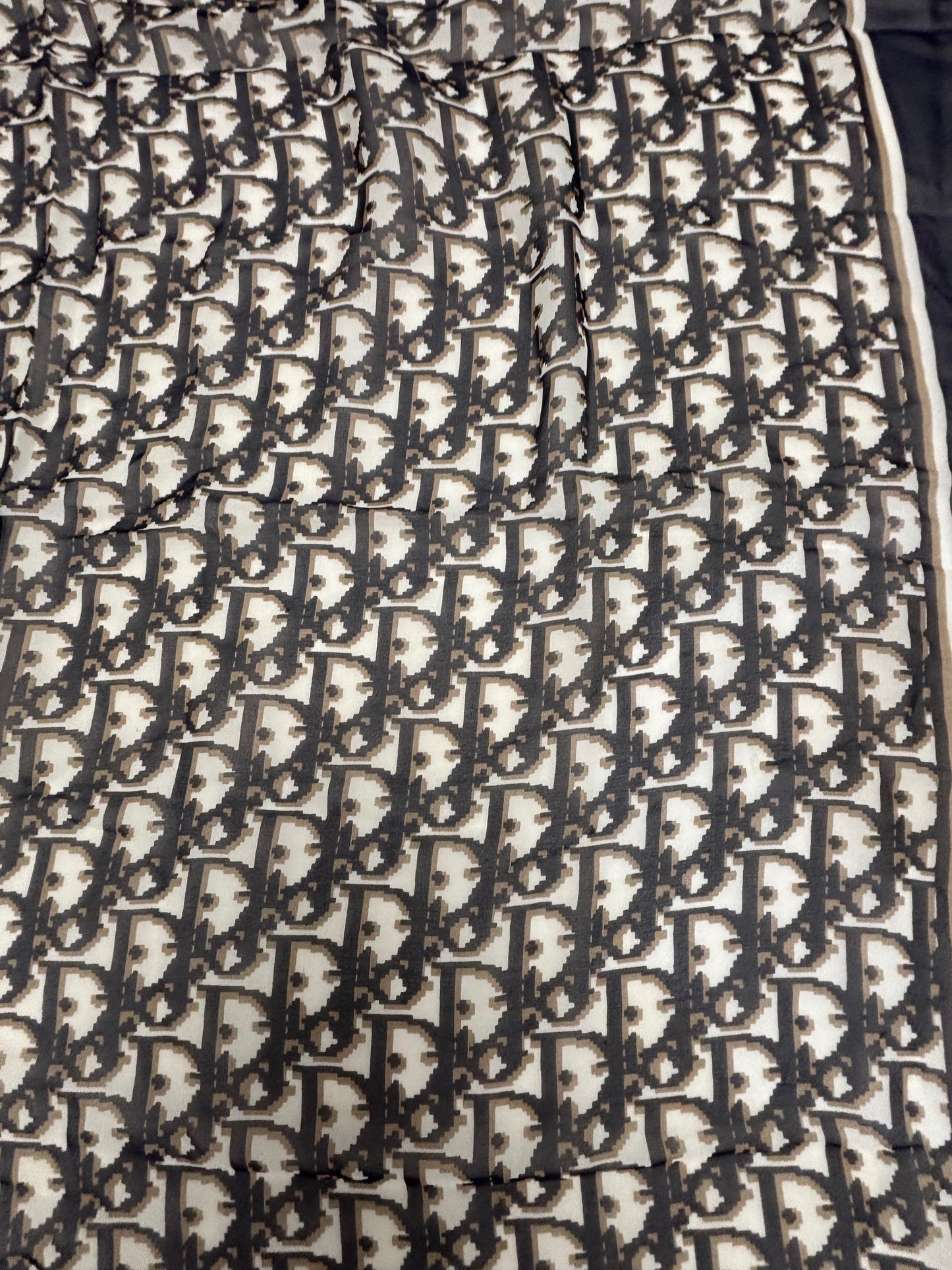 DIOR Foulard Carré Oblique en soie