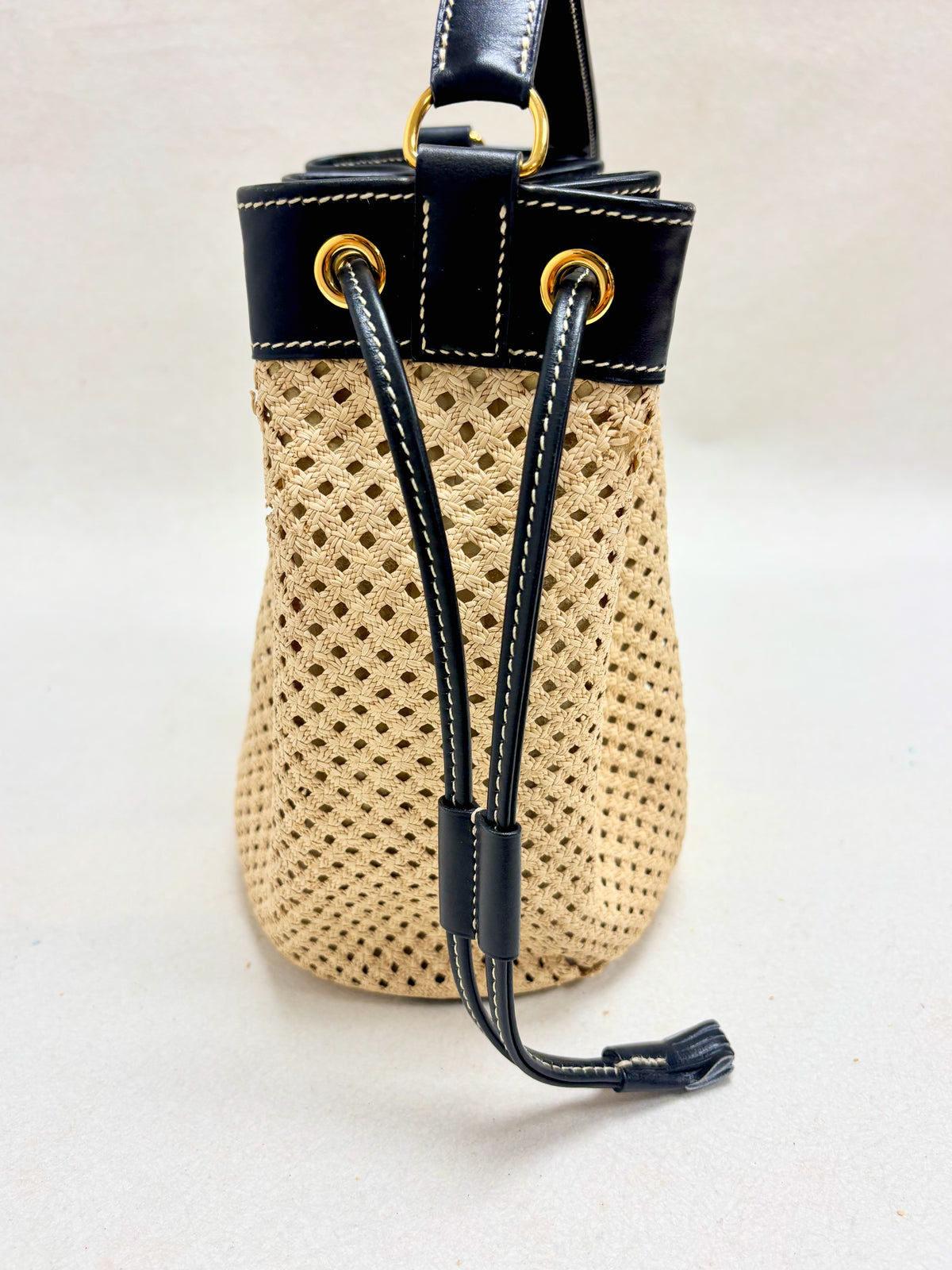 HERMÈS Sac Mini Market Raffia