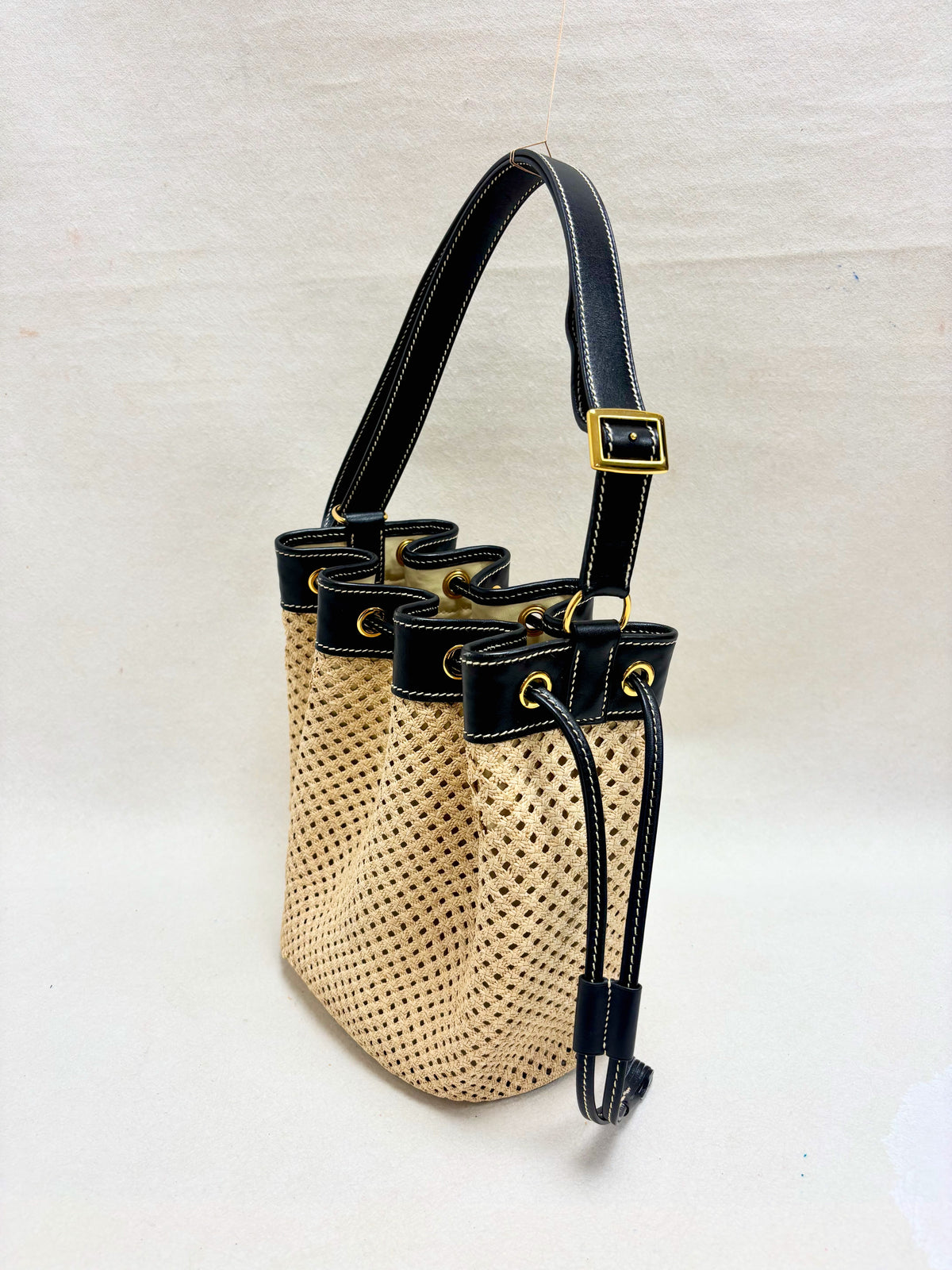 HERMÈS Sac Mini Market Raffia