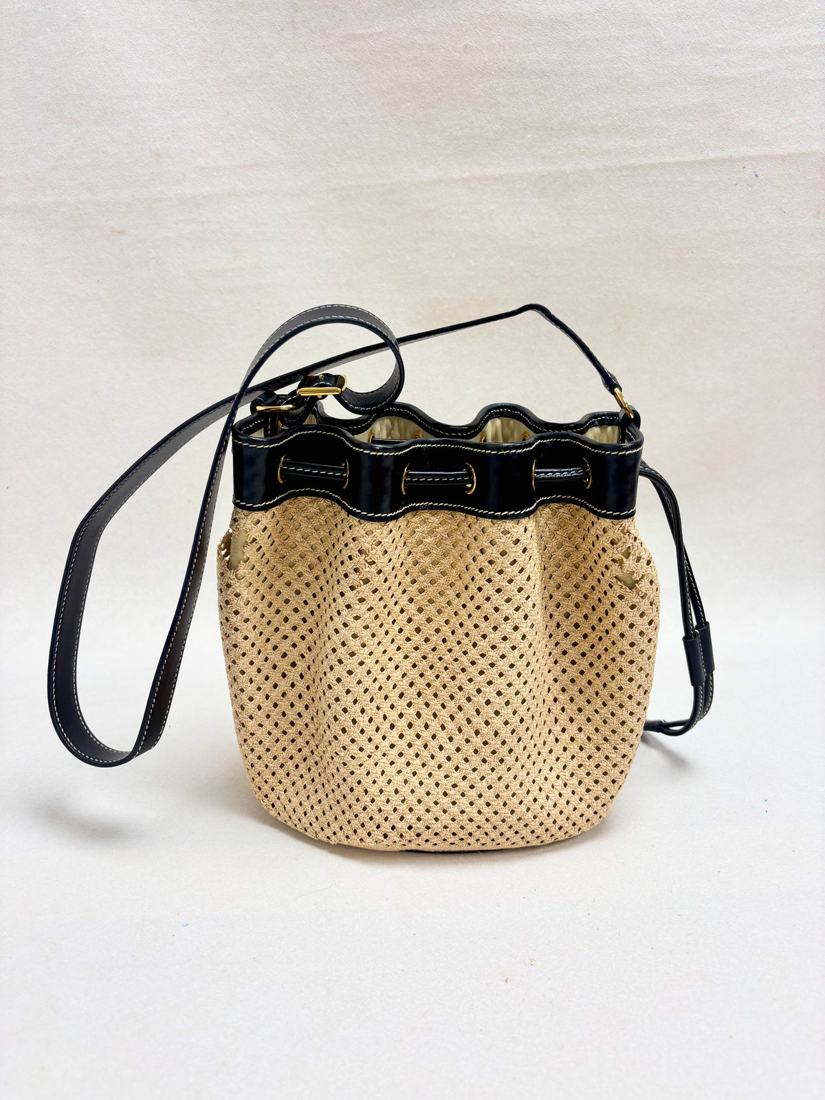 HERMÈS Sac Mini Market Raffia