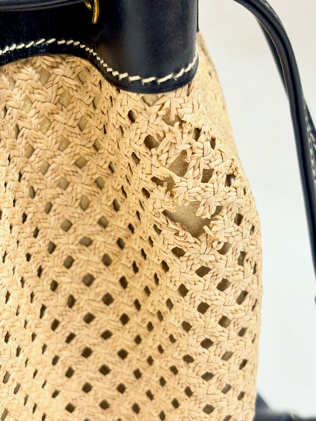 HERMÈS Sac Mini Market Raffia