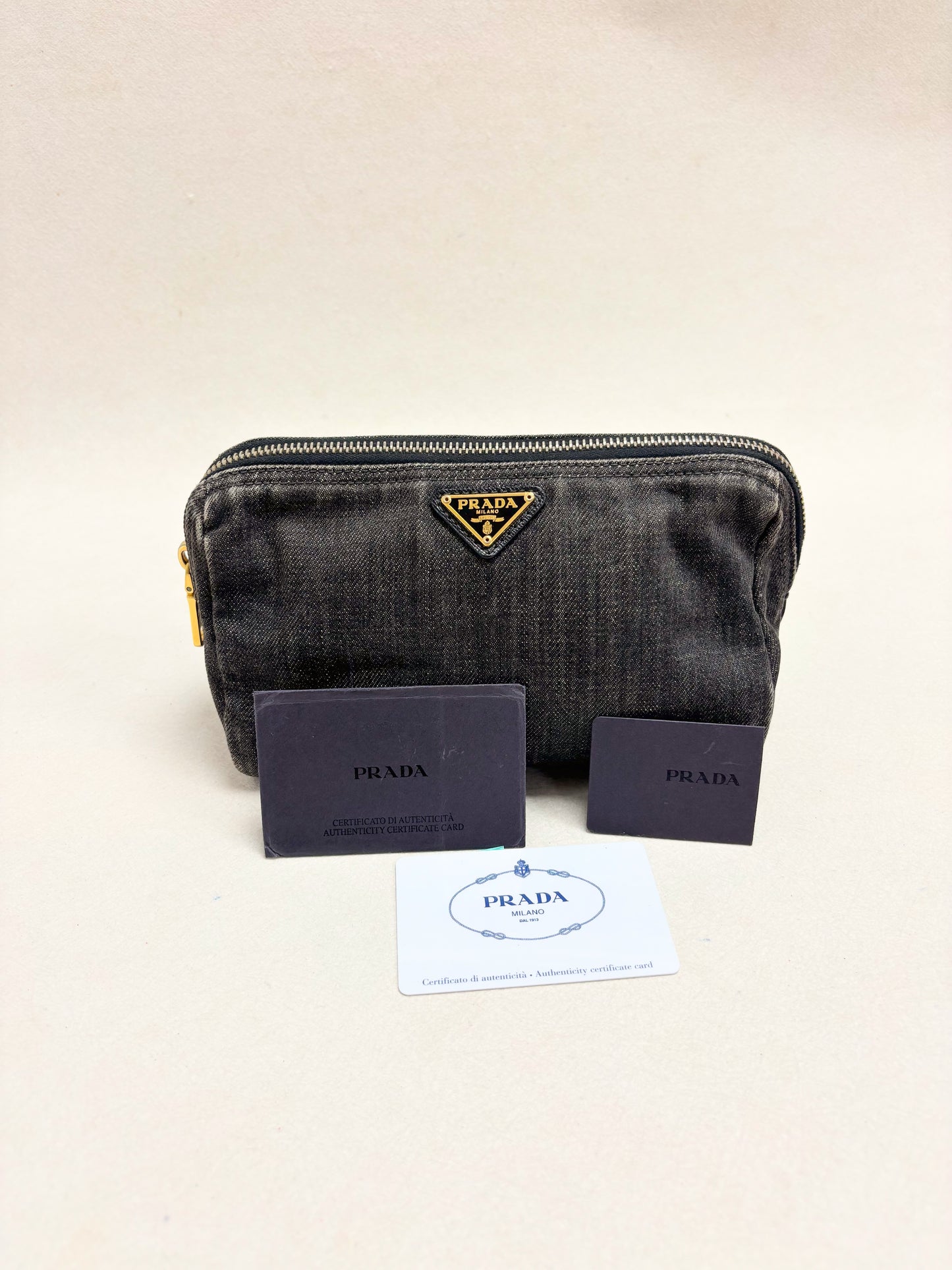 PRADA Trousse en Denim
