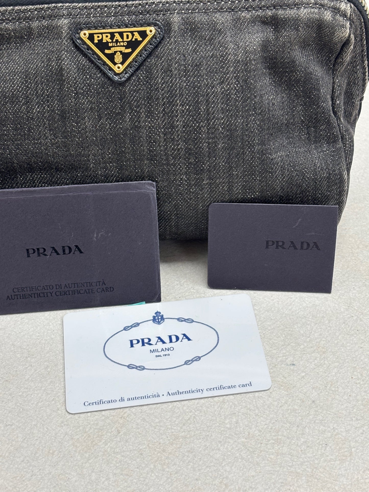 PRADA Trousse en Denim