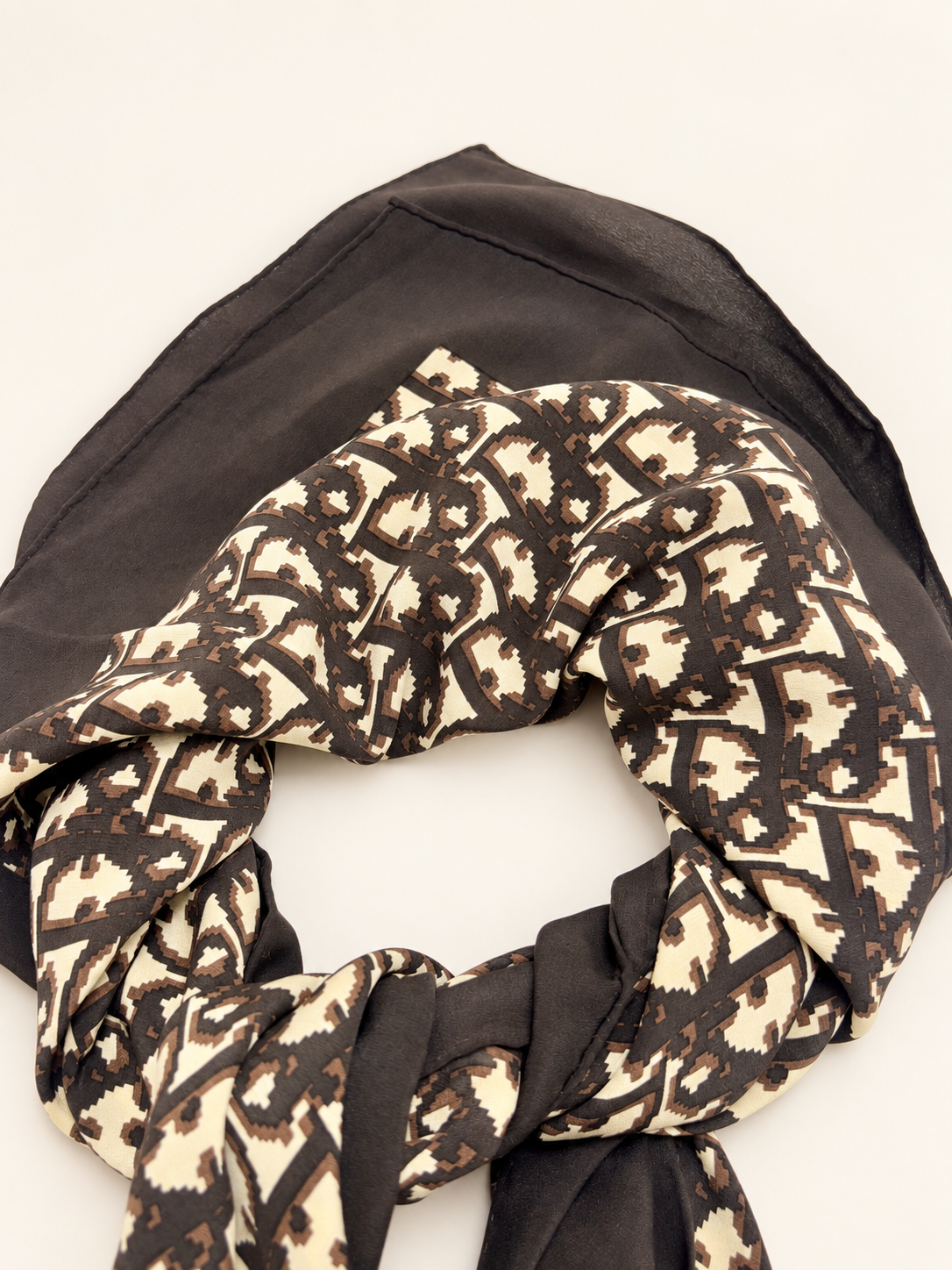 DIOR Foulard Carré Oblique en soie