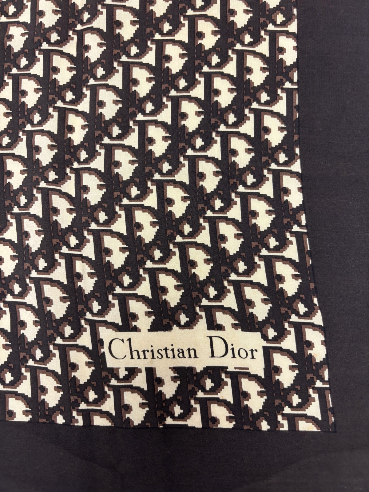 DIOR Foulard Carré Oblique en soie