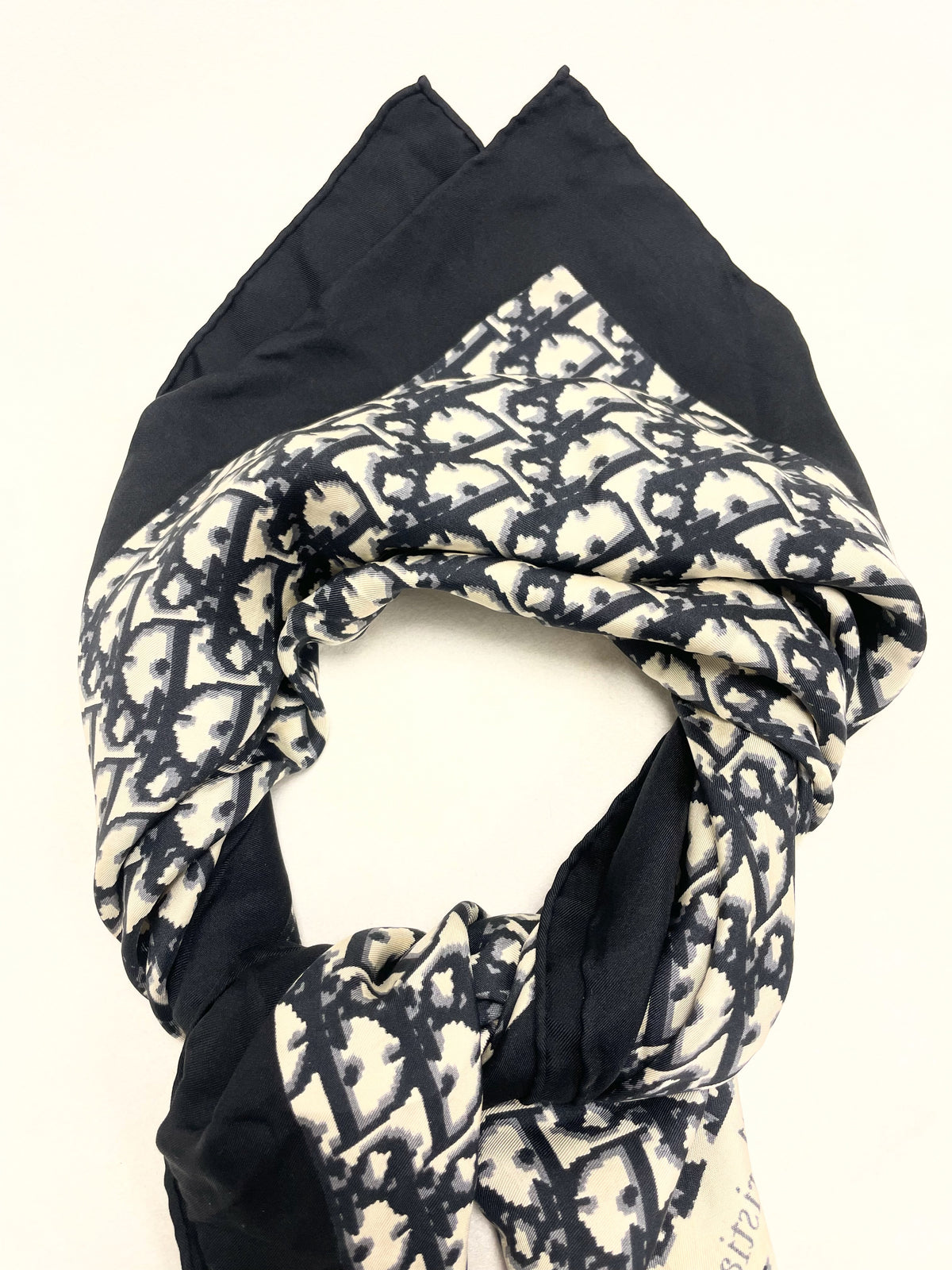 DIOR Foulard Carré Oblique en soie