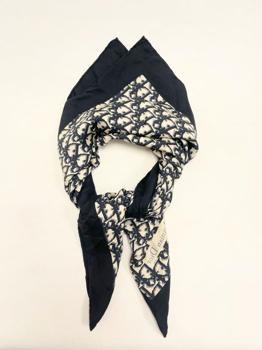 DIOR Foulard Carré Oblique en soie