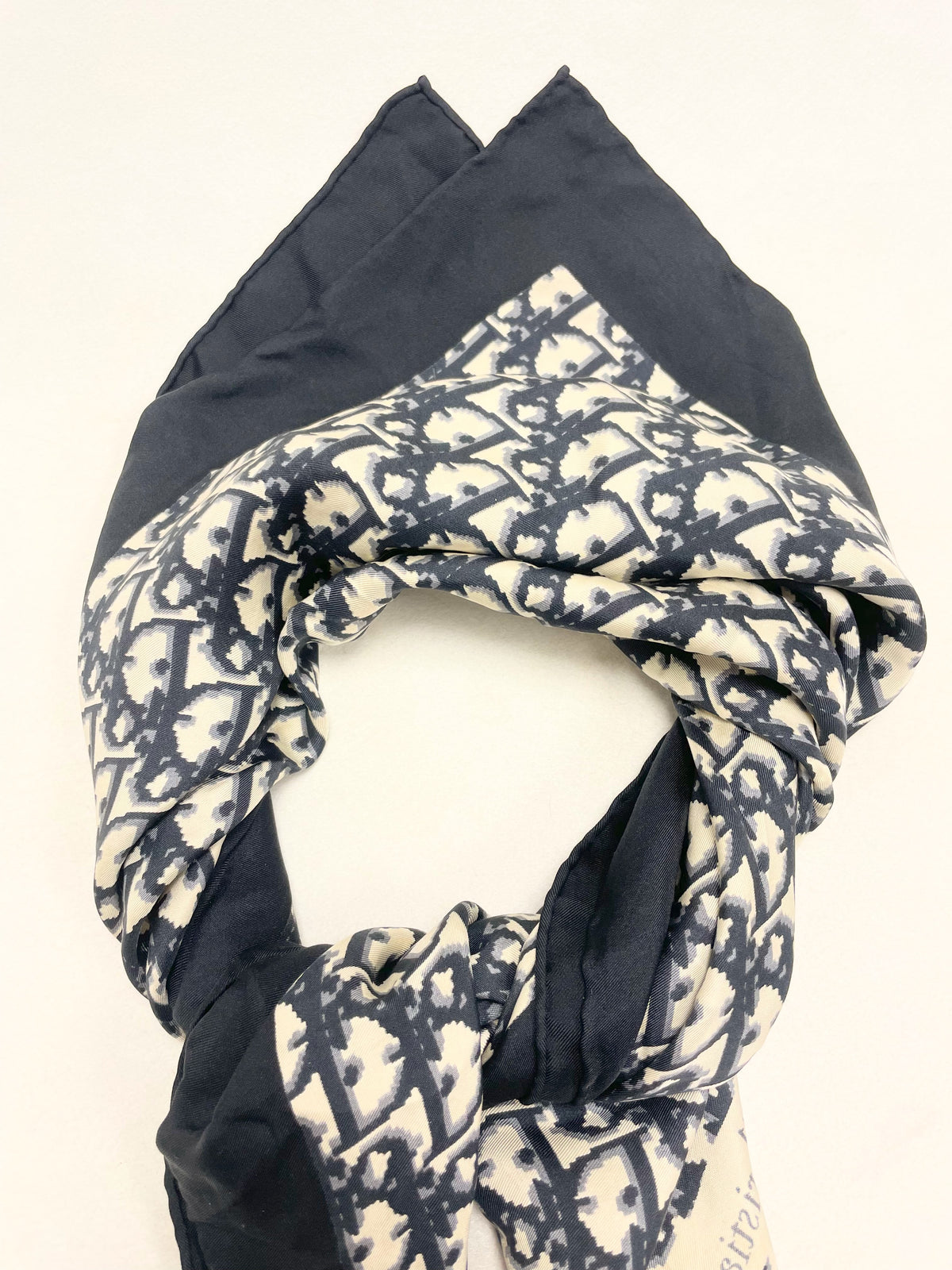 DIOR Foulard Carré Oblique en soie