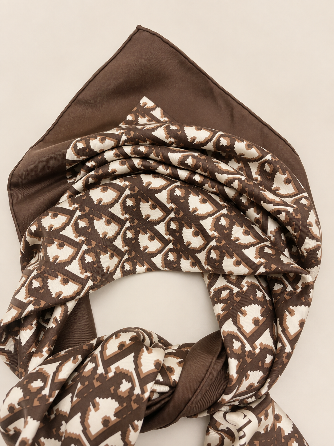 DIOR Foulard Carré Oblique en soie