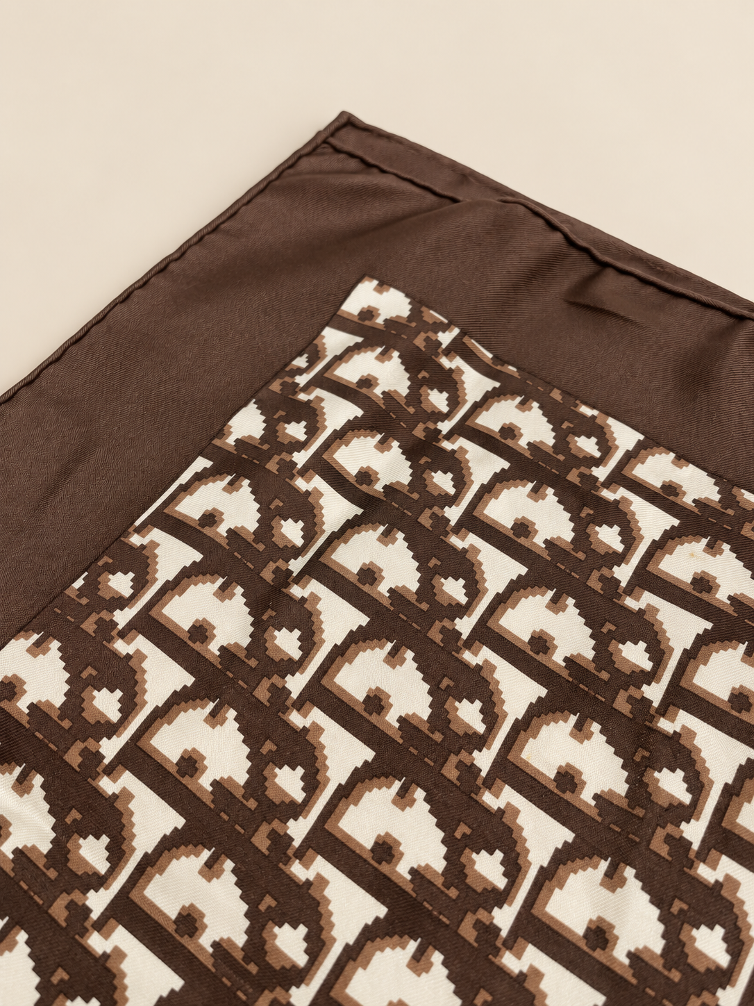 DIOR Foulard Carré Oblique en soie