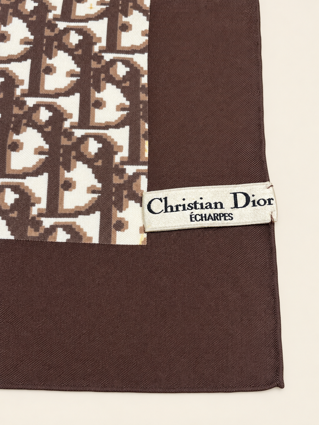DIOR Foulard Carré Oblique en soie
