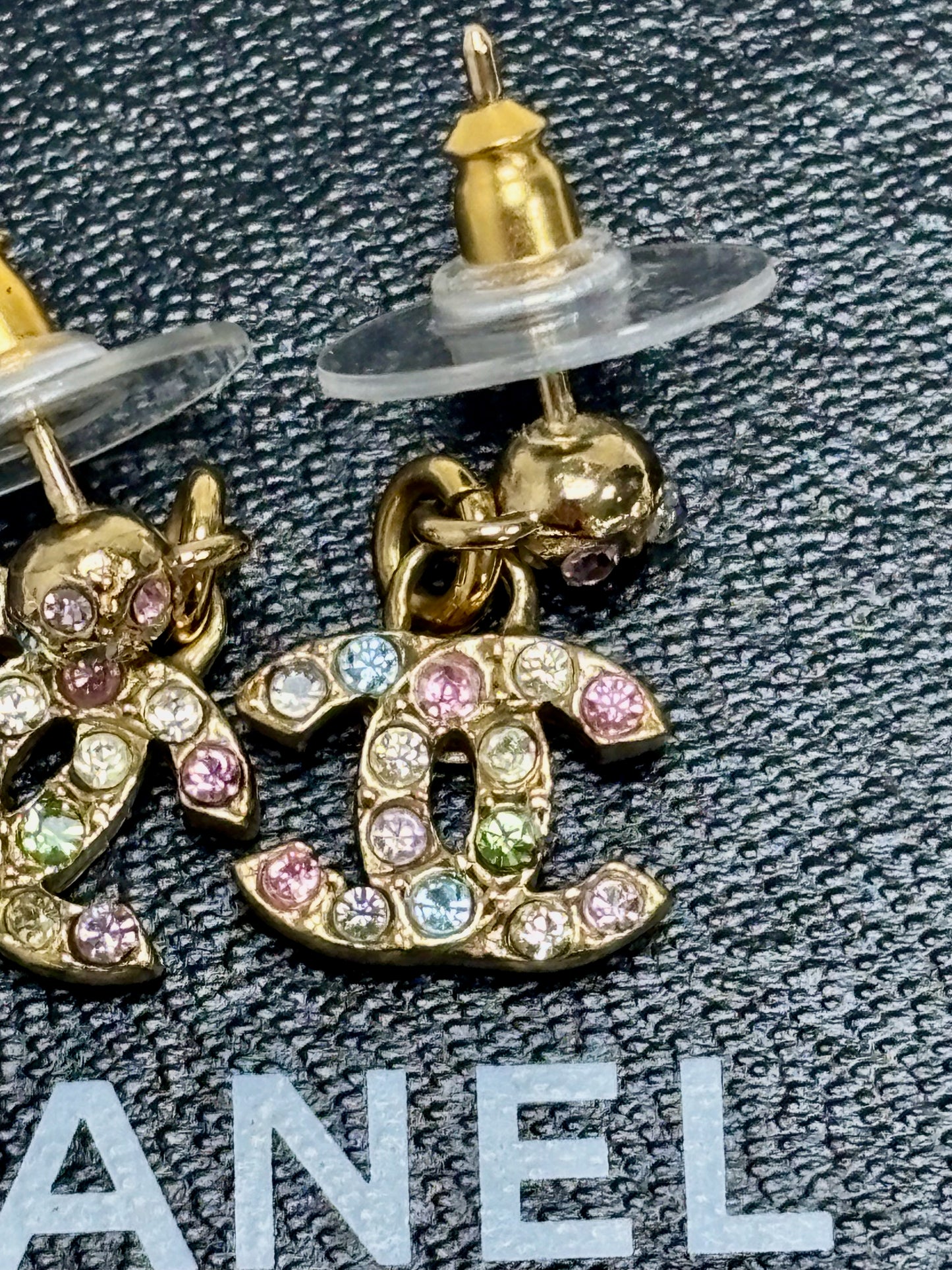 CHANEL Boucles d'oreilles Mini CC 2005