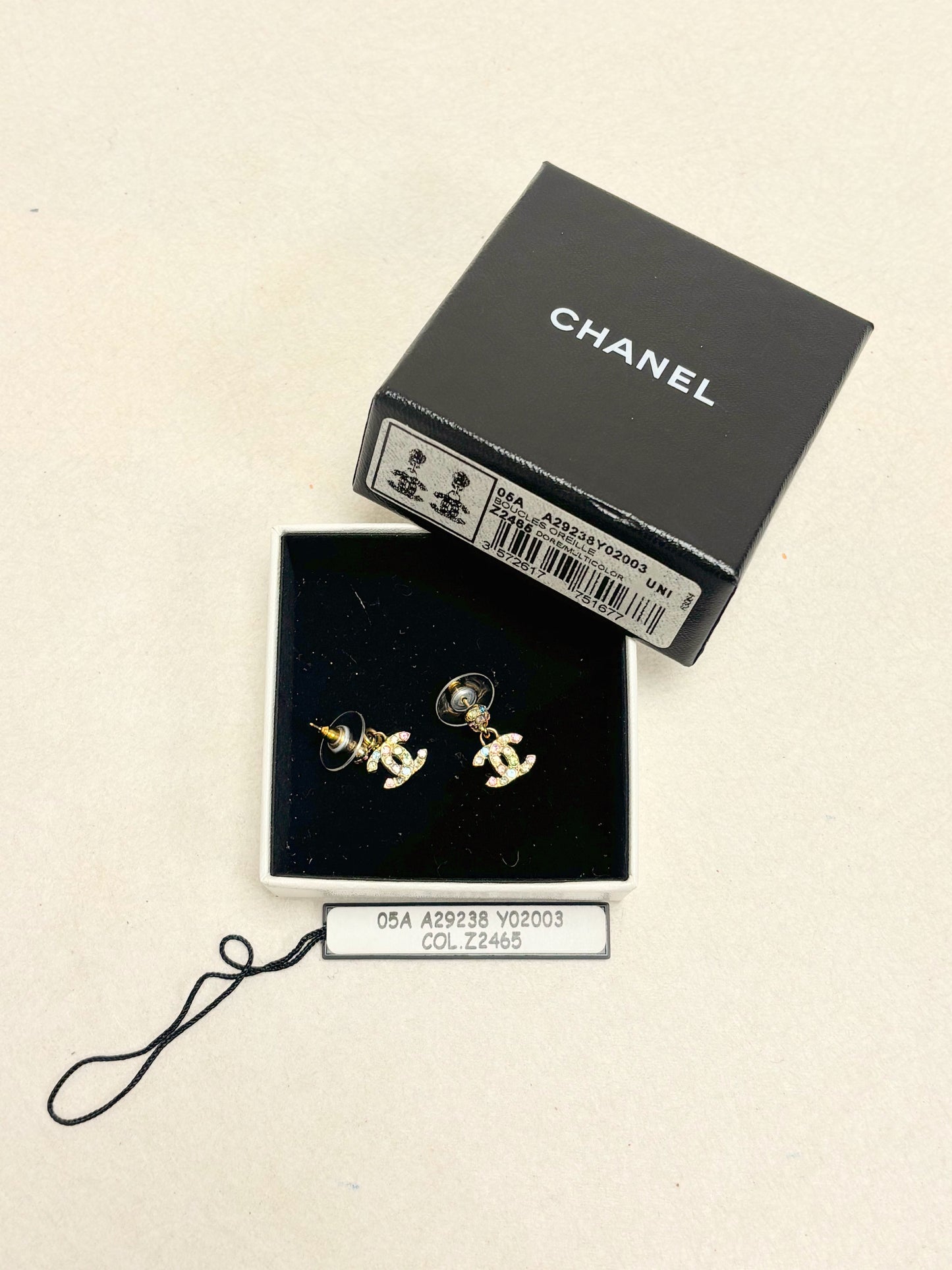 CHANEL Boucles d'oreilles Mini CC 2005