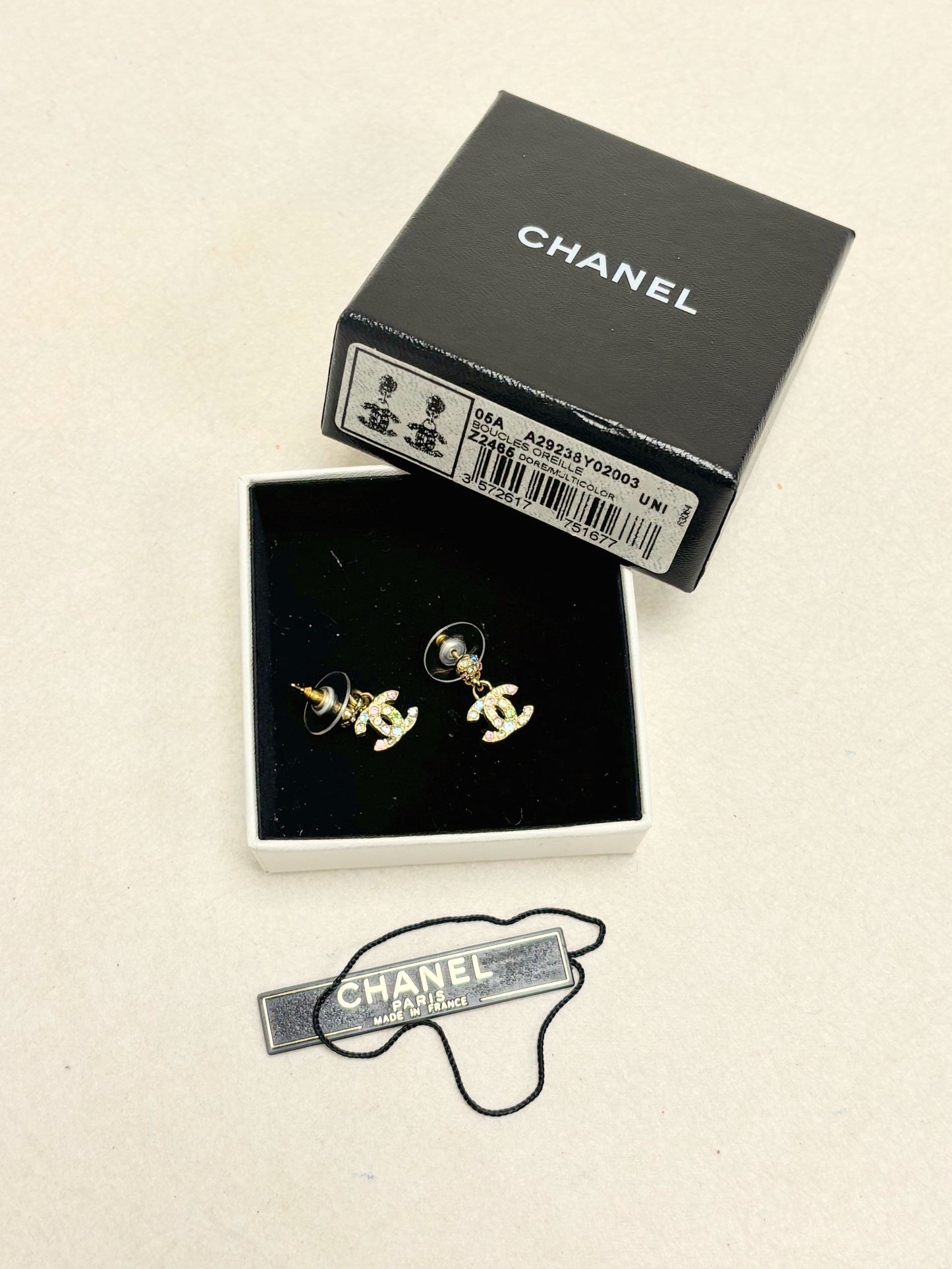 CHANEL Boucles d'oreilles Mini CC 2005