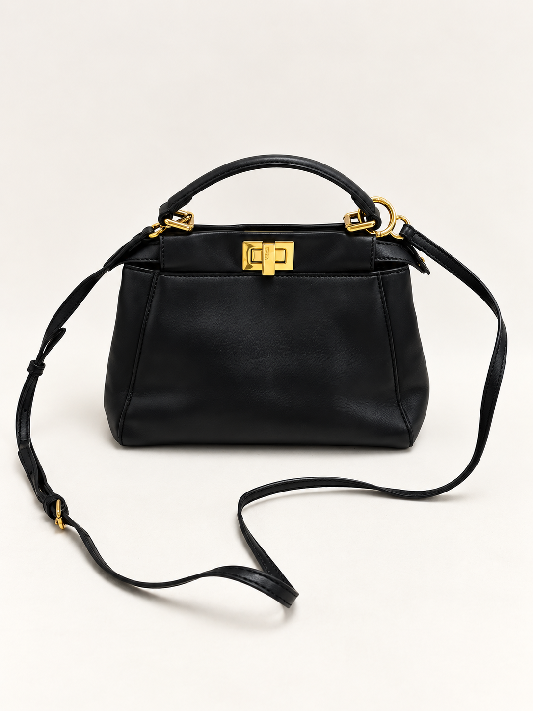 FENDI Sac Peekaboo Small en cuir
