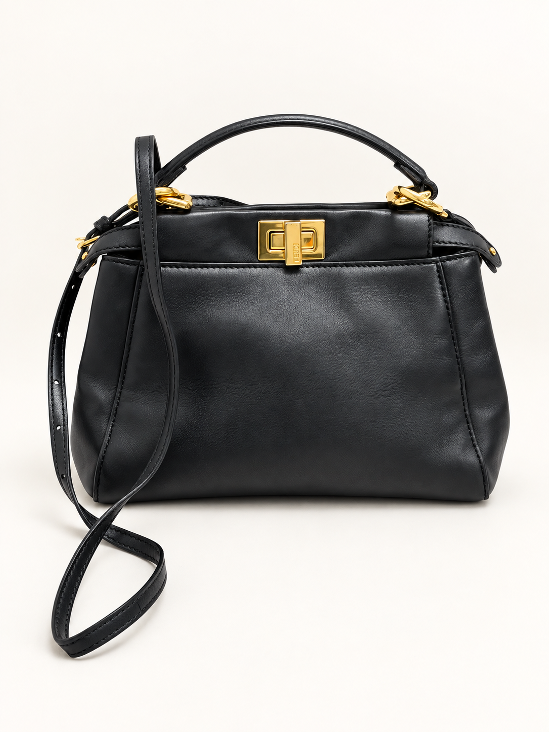 FENDI Sac Peekaboo Small en cuir