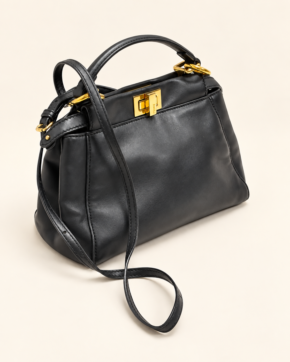 FENDI Sac Peekaboo Small en cuir
