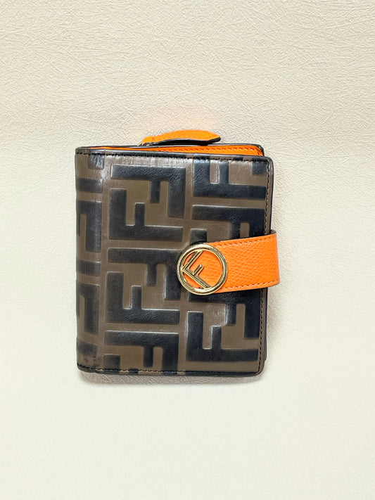 FENDI Portefeuille Zucca cuir