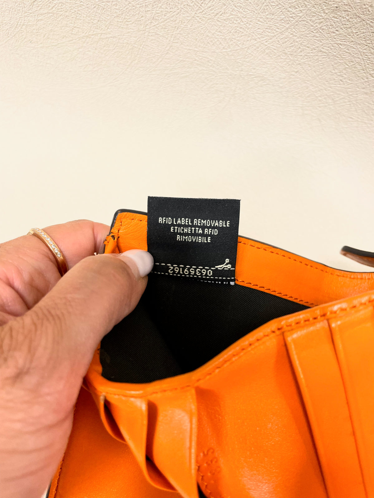 FENDI Portefeuille Zucca cuir