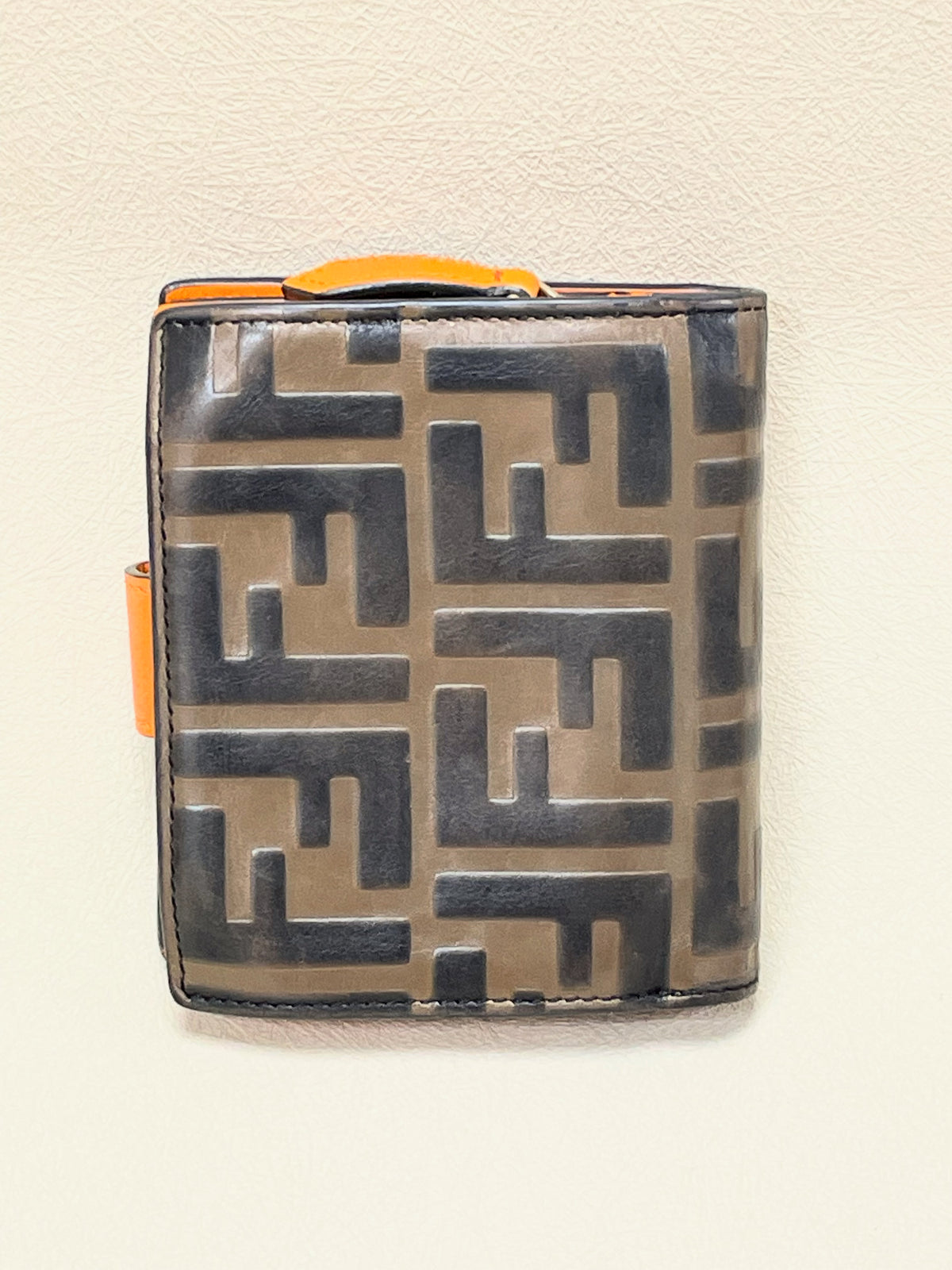 FENDI Portefeuille Zucca cuir
