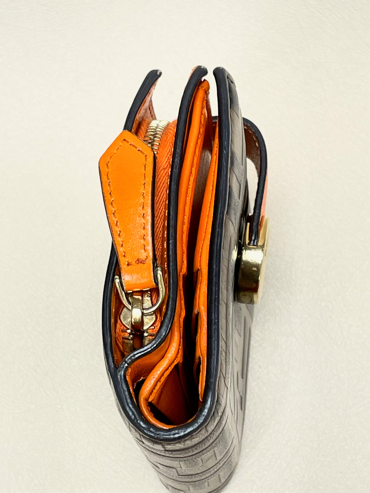 FENDI Portefeuille Zucca cuir