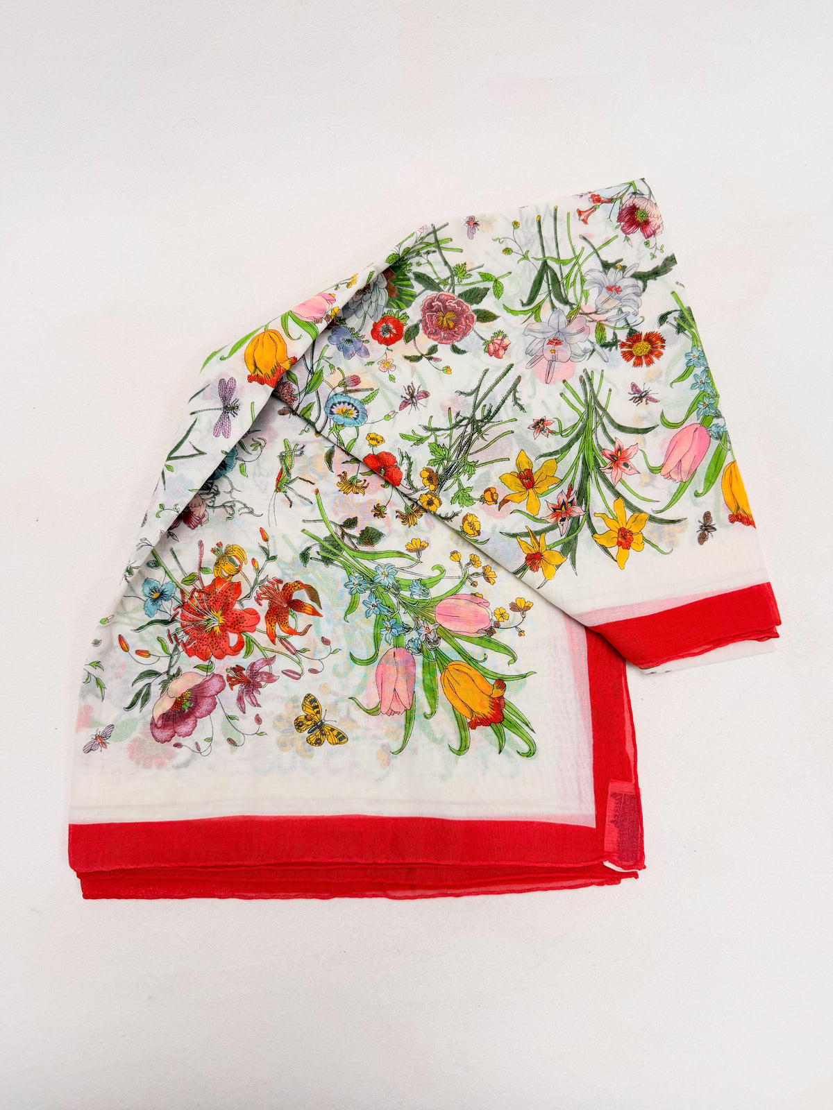 GUCCI Maxi Foulard Carré Flora