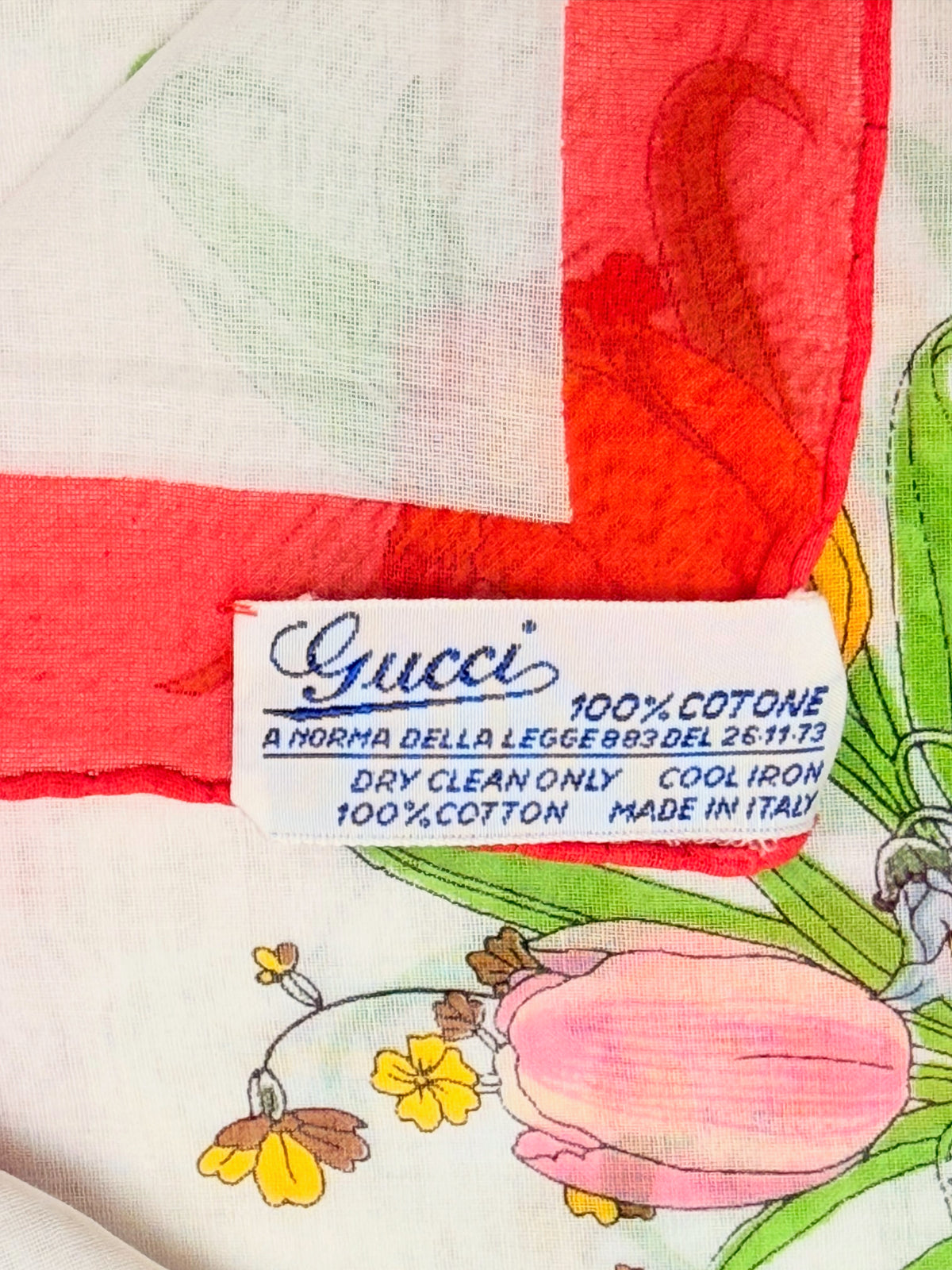 GUCCI Maxi Foulard Carré Flora