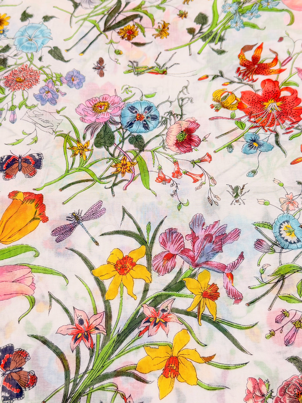 GUCCI Maxi Foulard Carré Flora