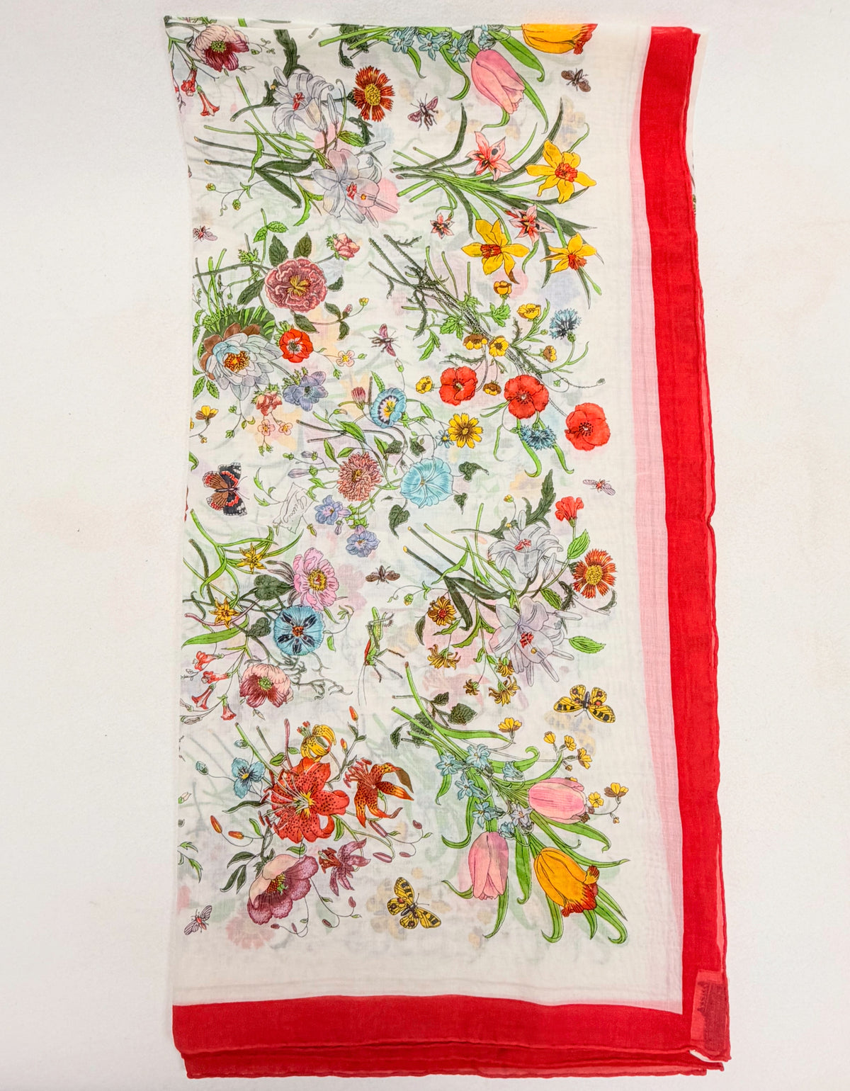 GUCCI Maxi Foulard Carré Flora