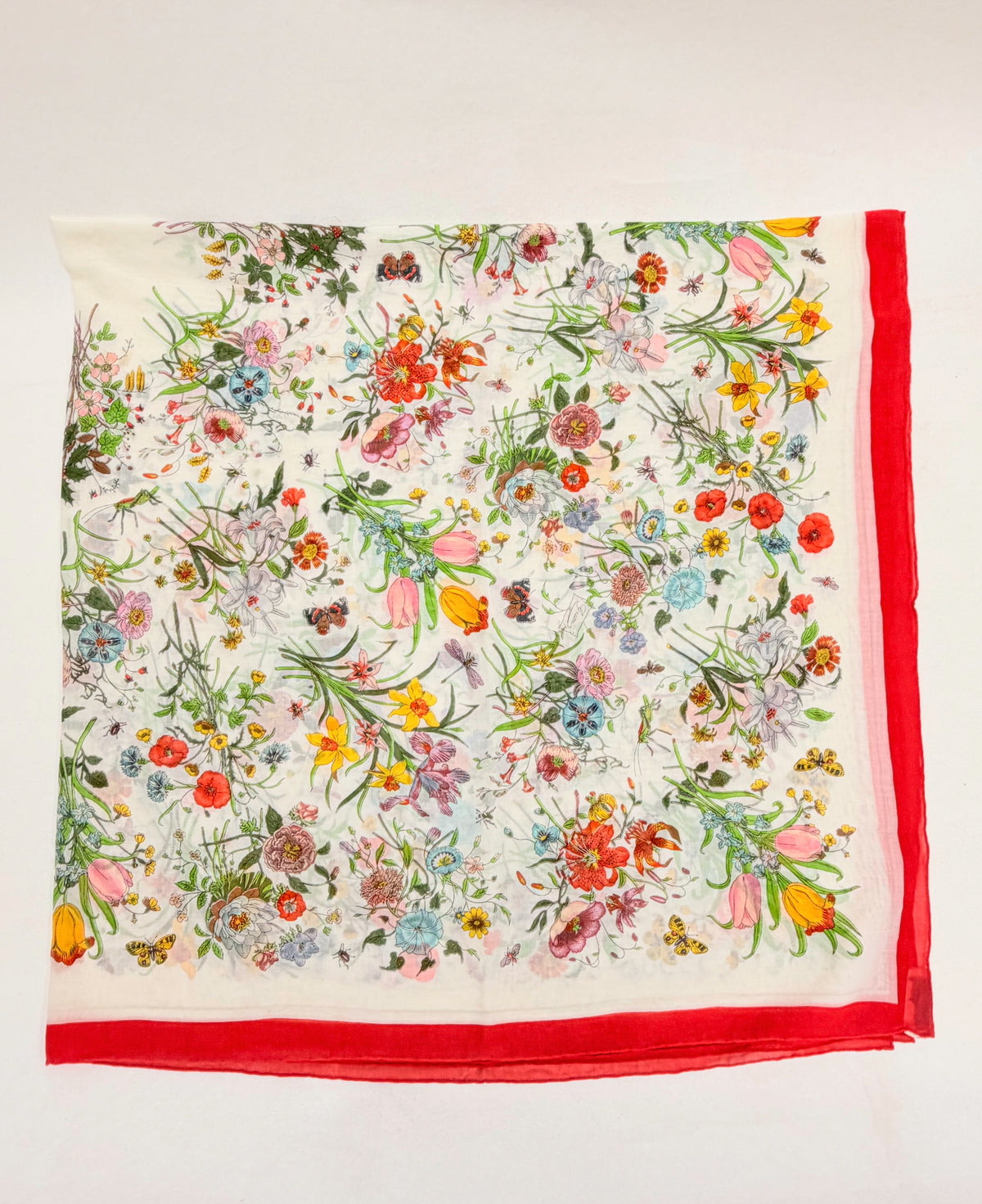 GUCCI Maxi Foulard Carré Flora