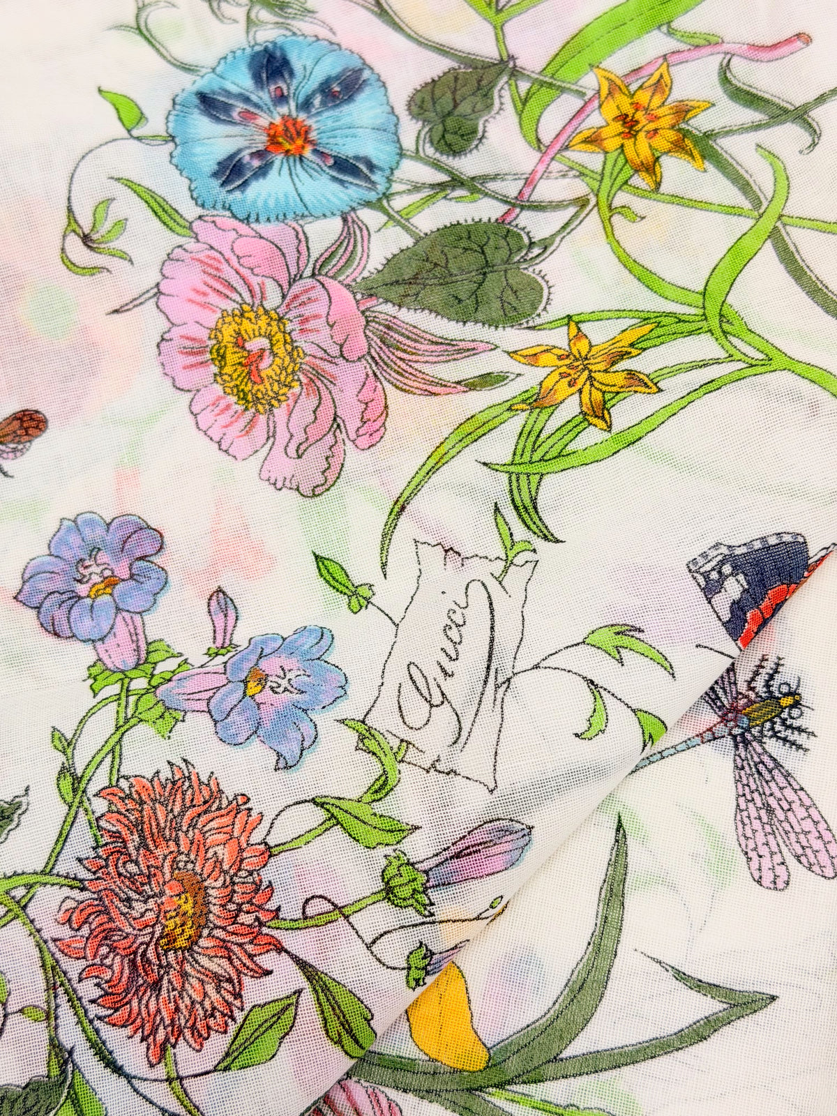 GUCCI Maxi Foulard Carré Flora