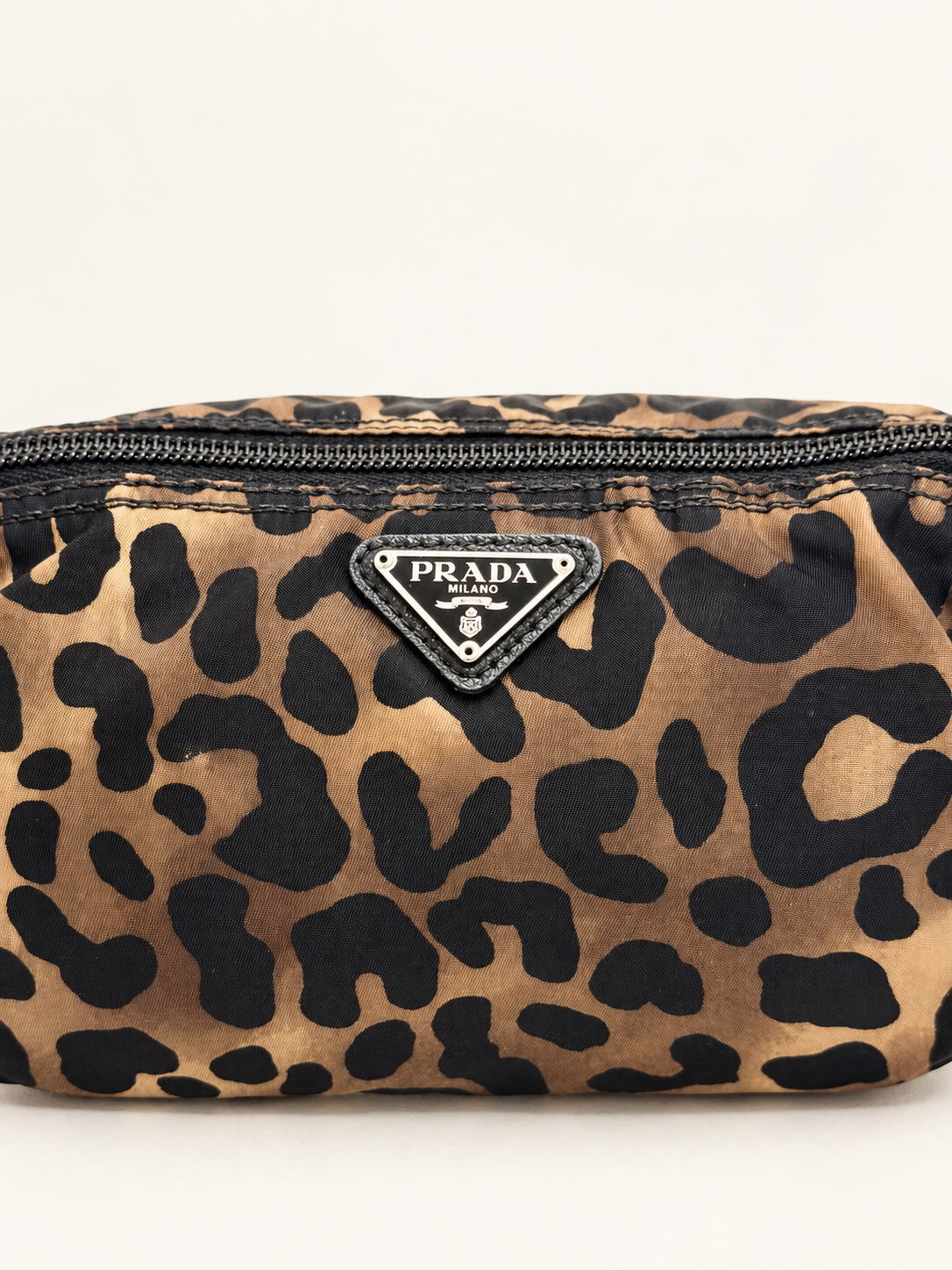 PRADA Trousse Nylon Léopard