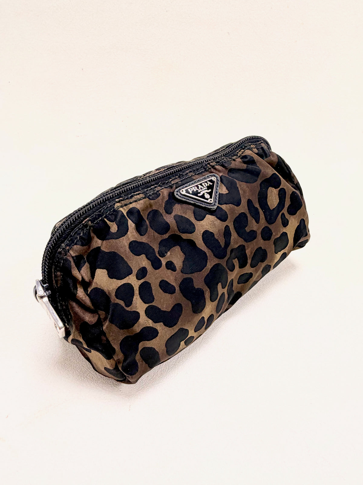 PRADA Trousse Nylon Léopard