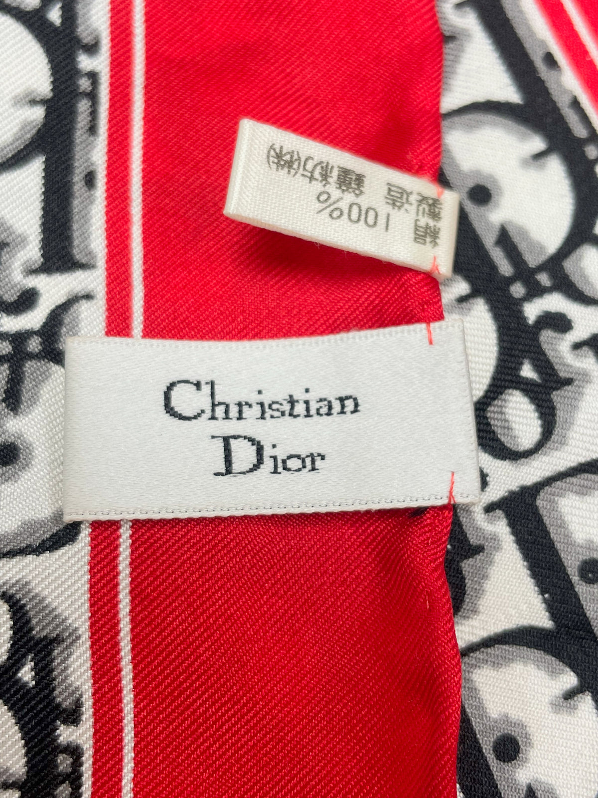 DIOR Foulard Carré Oblique en soie