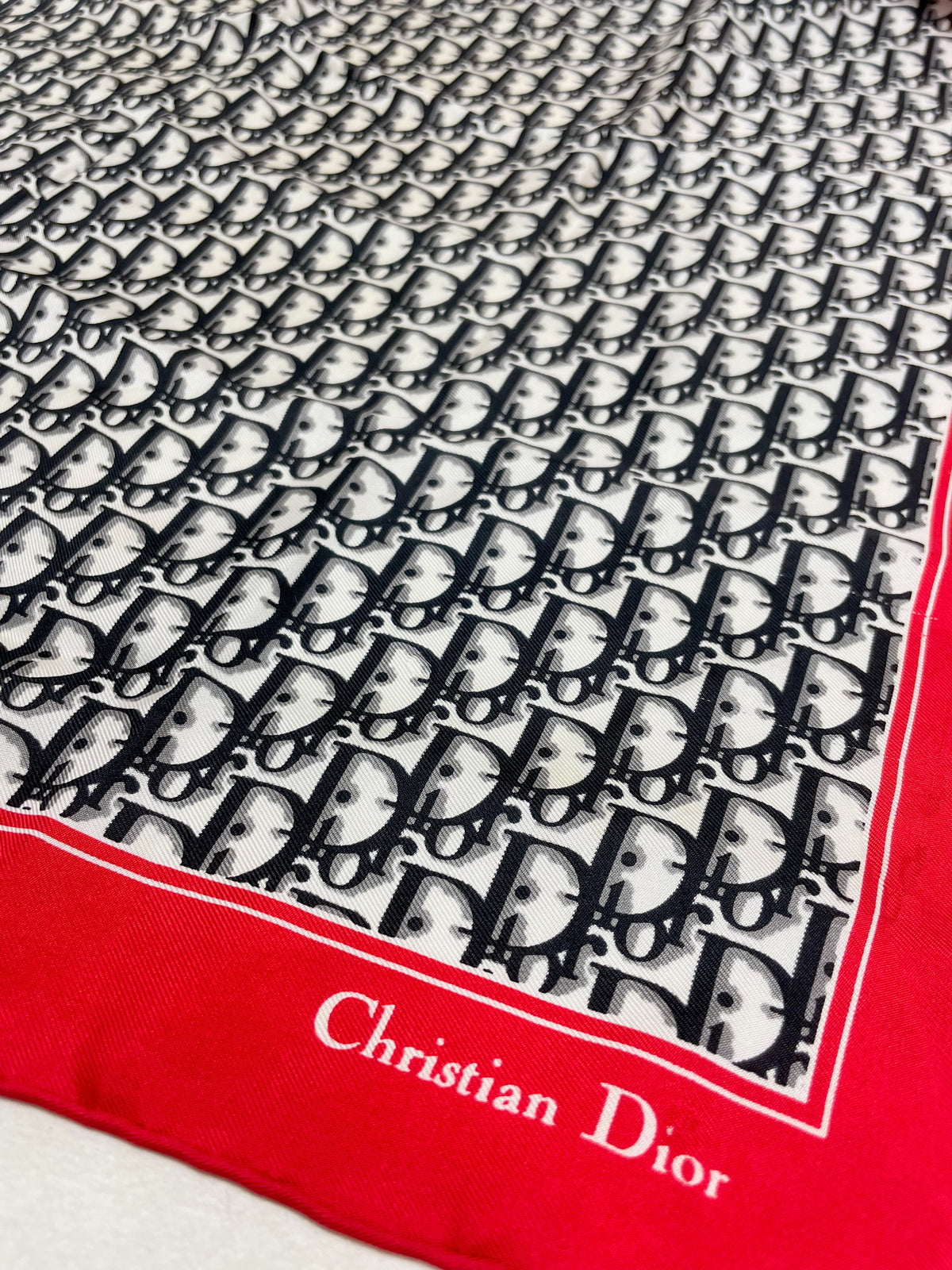 DIOR Foulard Carré Oblique en soie