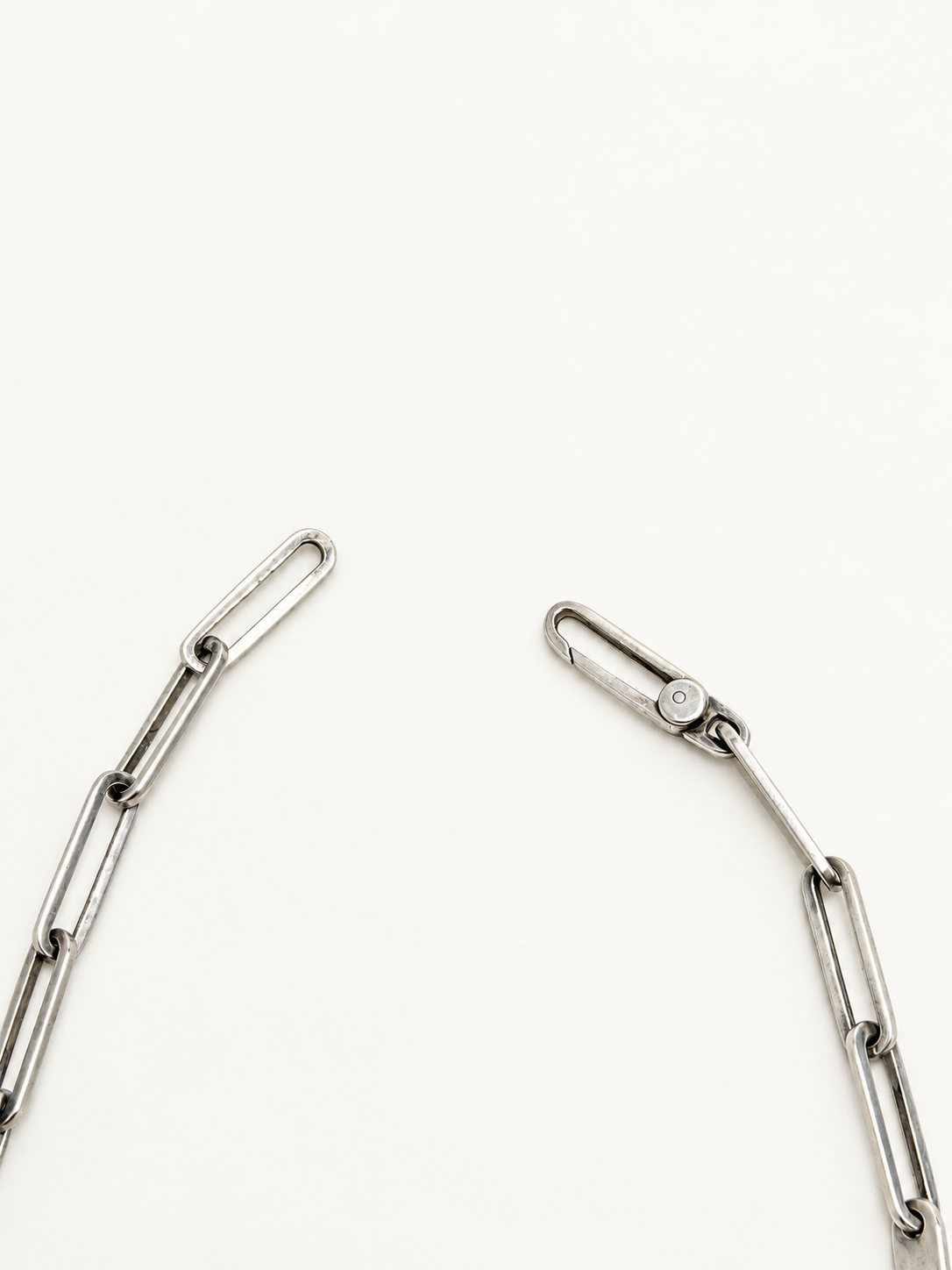 GUCCI Collier Maille Trombonne Argent