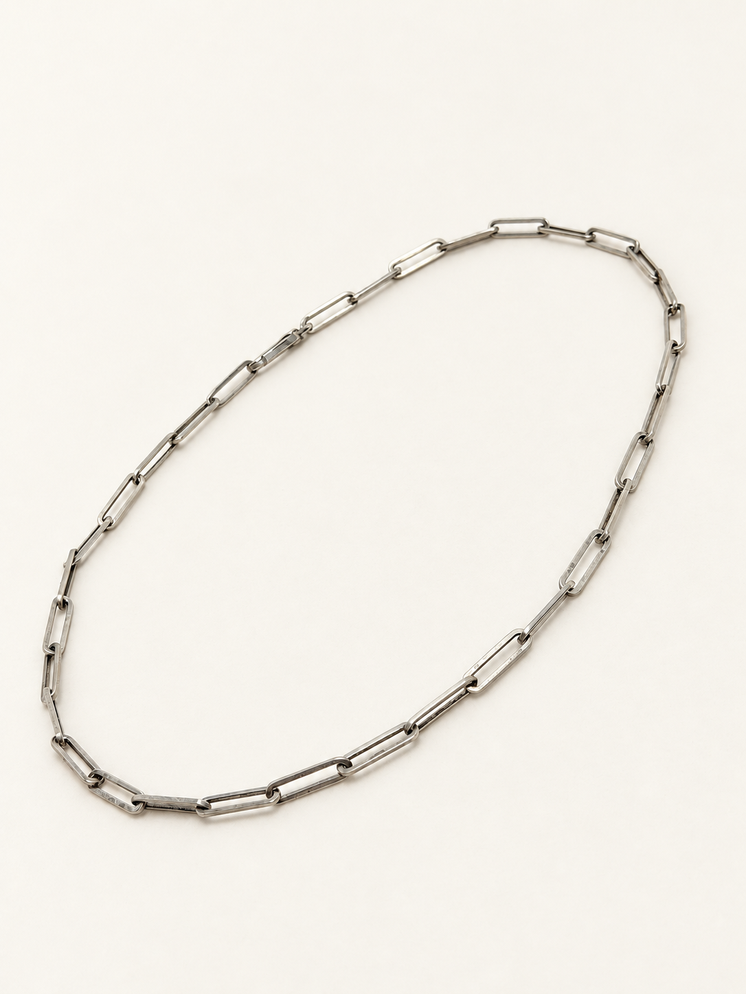 GUCCI Collier Maille Trombonne Argent