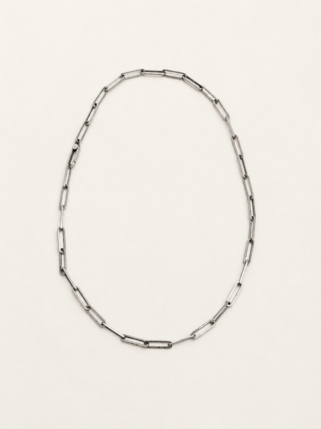 GUCCI Collier Maille Trombonne Argent