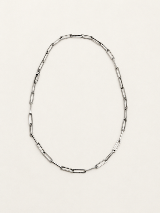 GUCCI Collier Maille Trombonne Argent