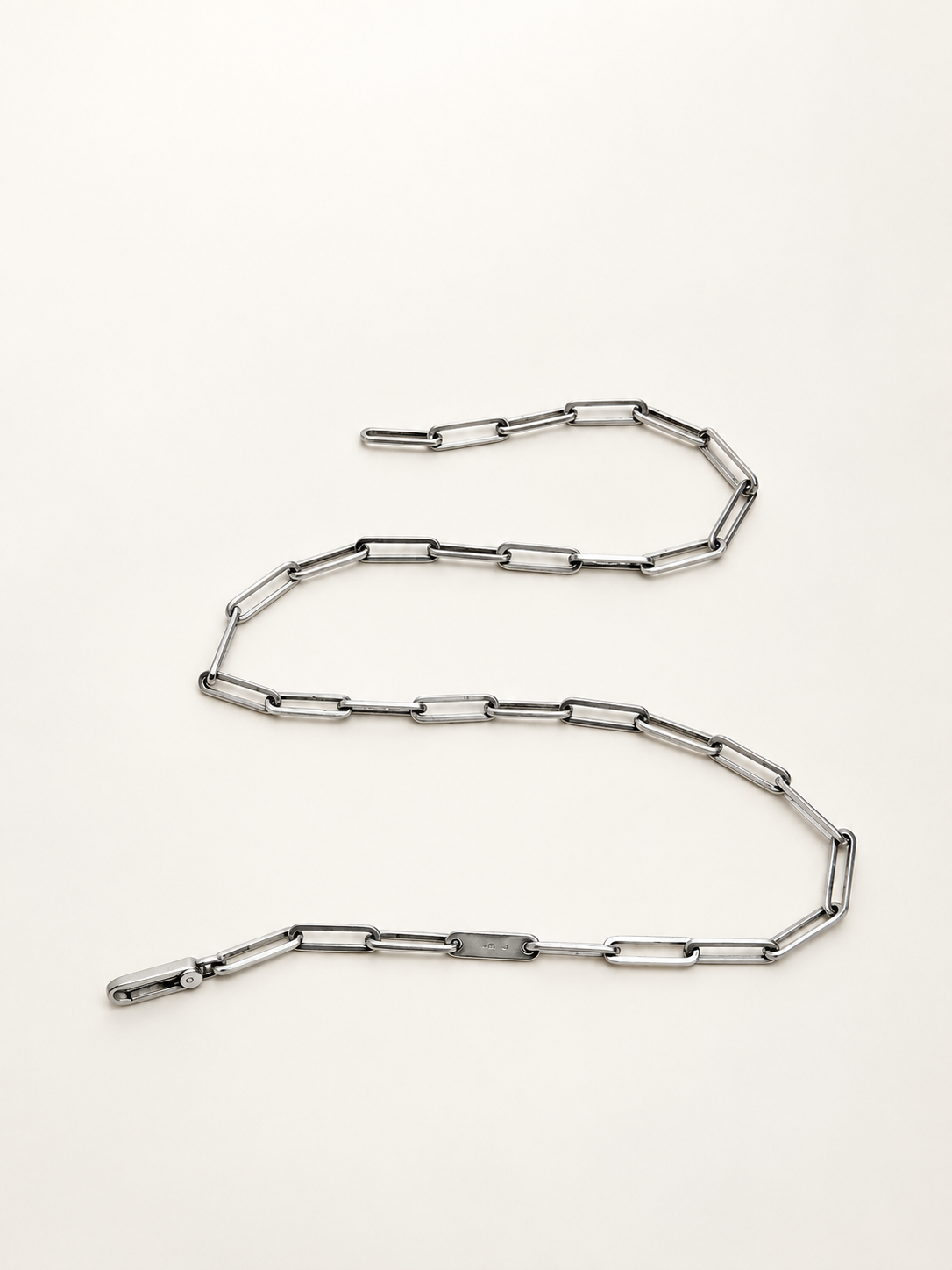GUCCI Collier Maille Trombonne Argent