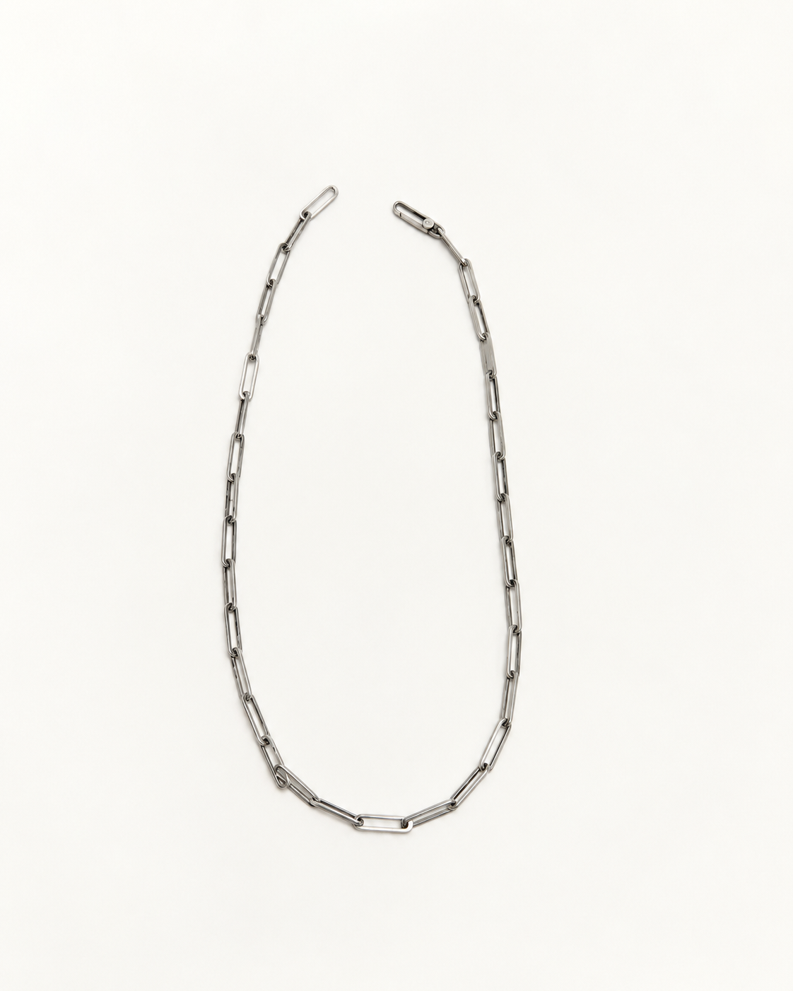 GUCCI Collier Maille Trombonne Argent